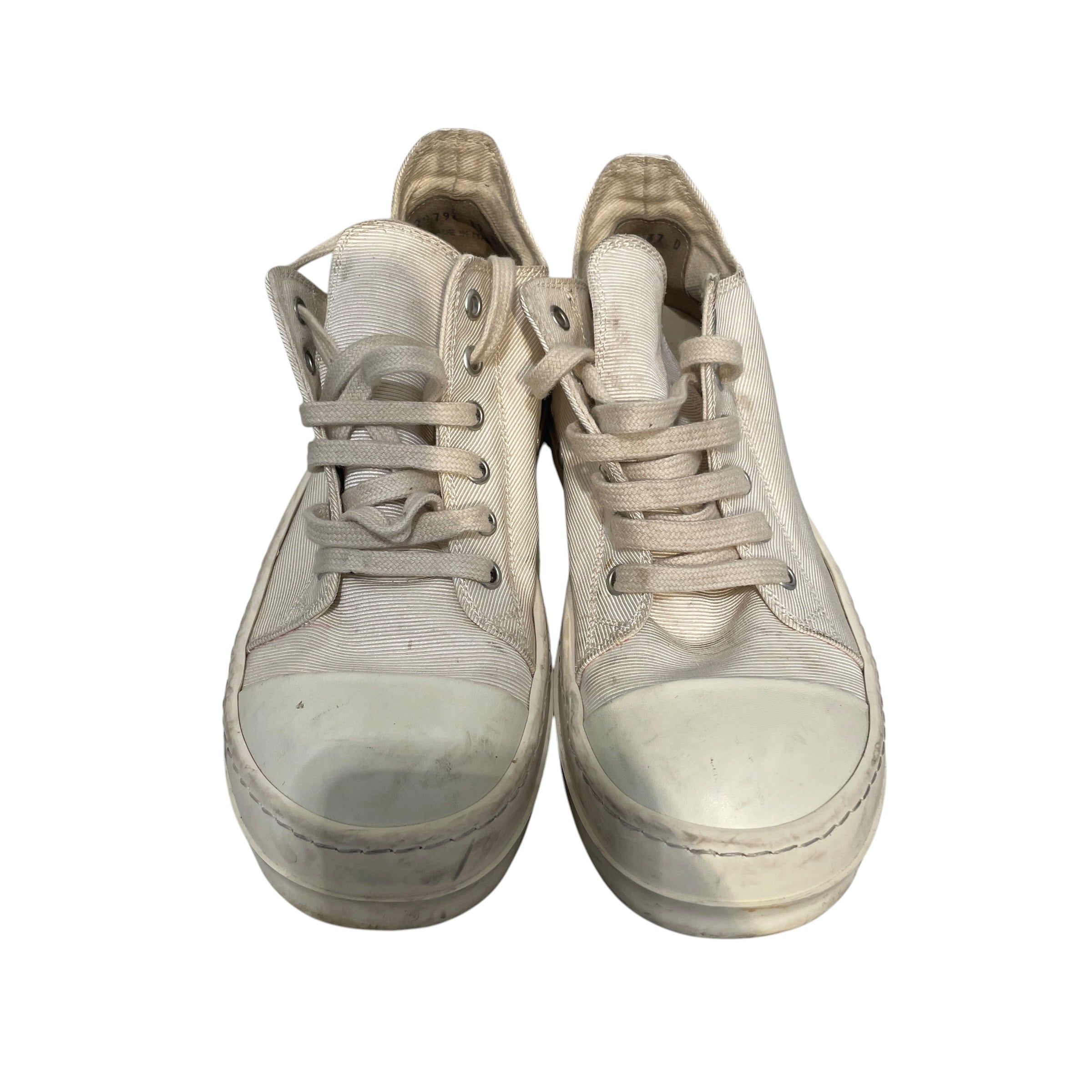 RICK OWENS DRKSHDW/Low-Sneakers/EU 37/Cotton/WHT/Temple Low Sneakers view 3