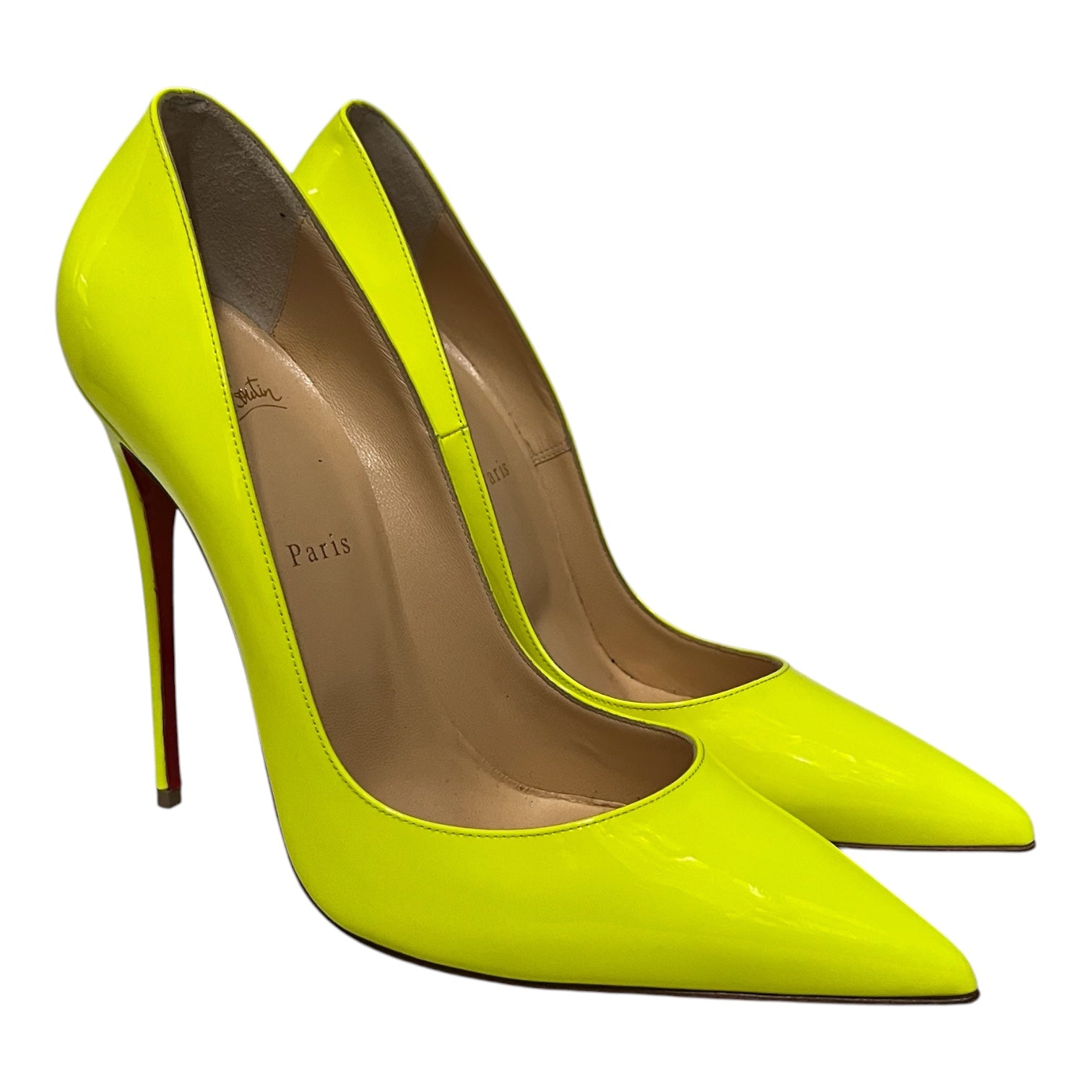 Christian Louboutin/Heels/EU 42/Leather/YEL/kate 120 bright view 1