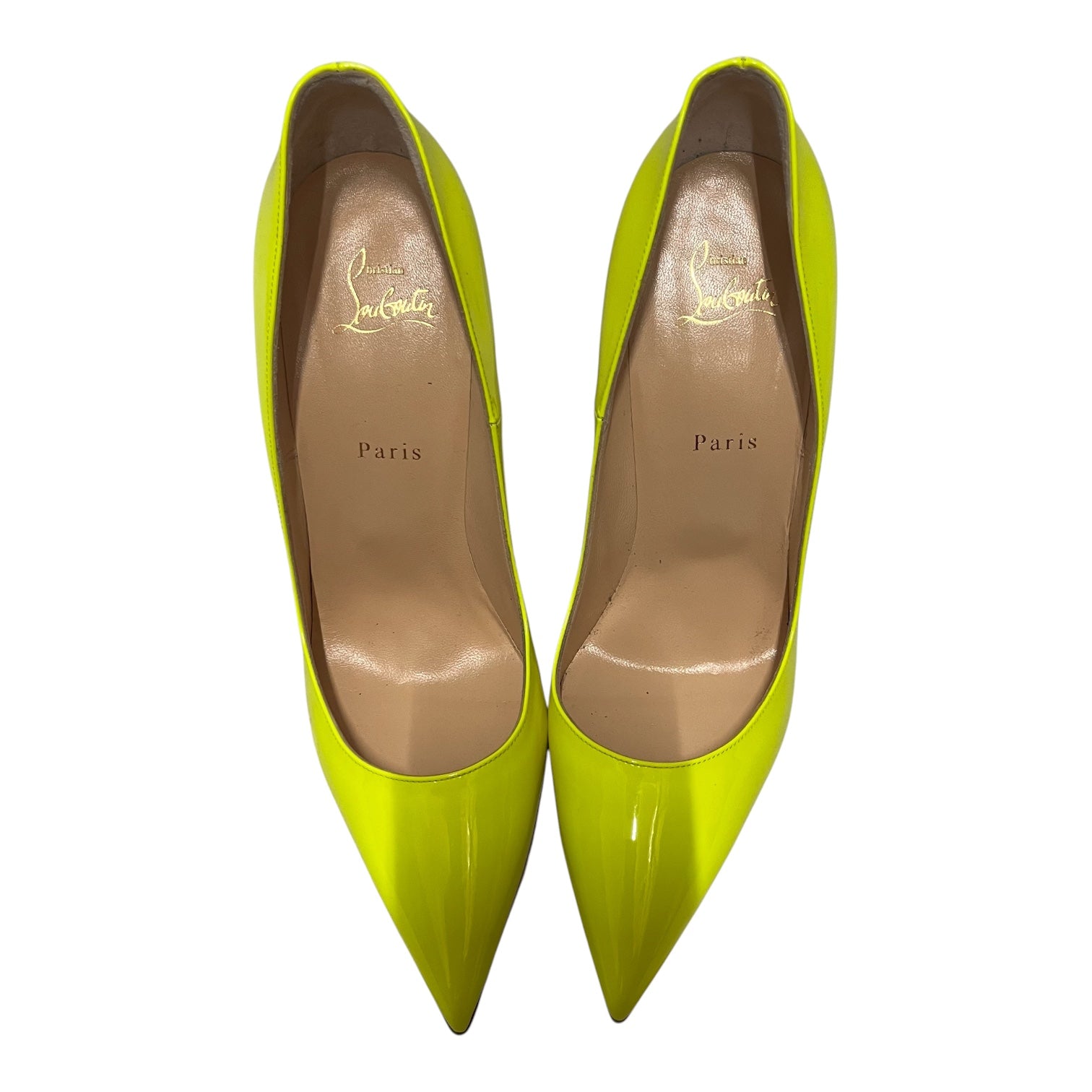 Christian Louboutin/Heels/EU 42/Leather/YEL/kate 120 bright view 3