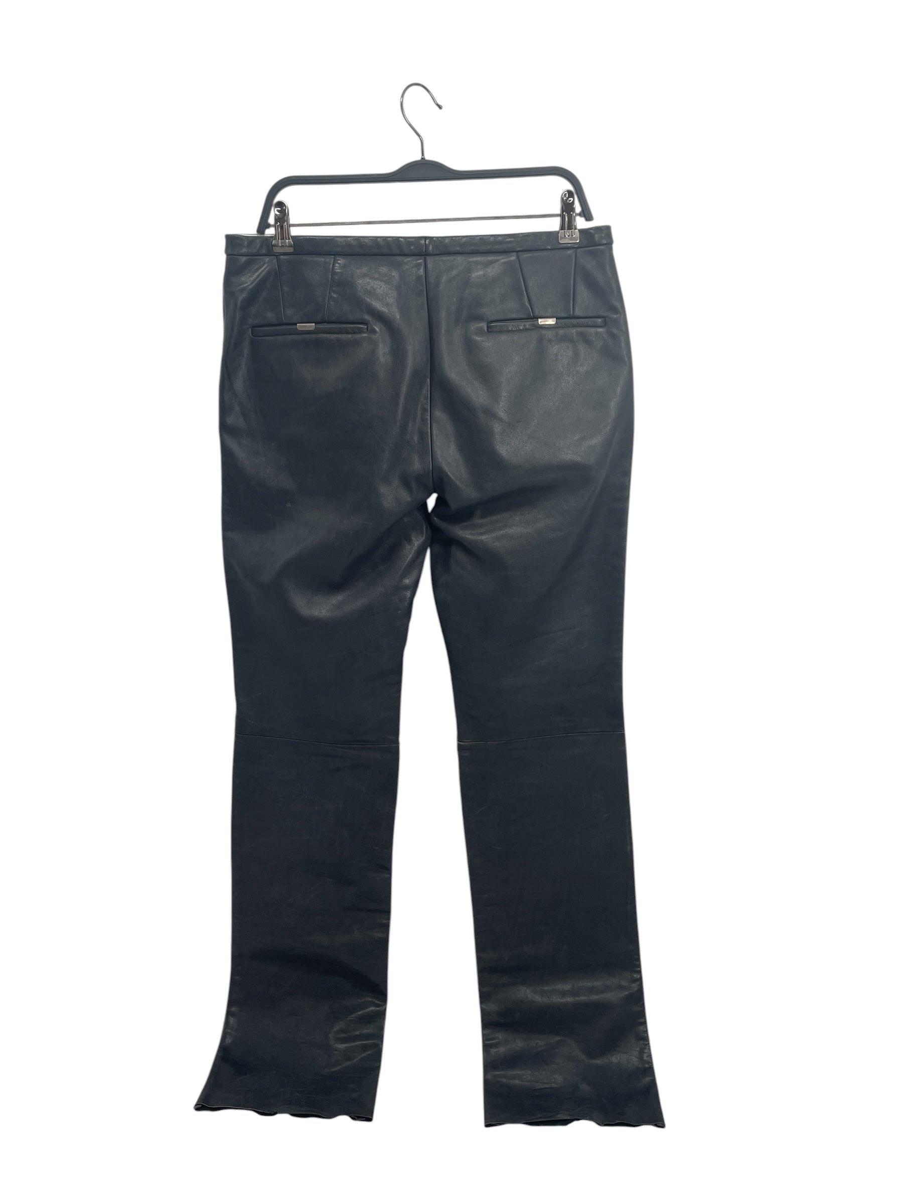 CAROL CHRISTIAN POELL/Straight Pants/50/Leather/BLK/FALL 00-01 BLEMISH view 2