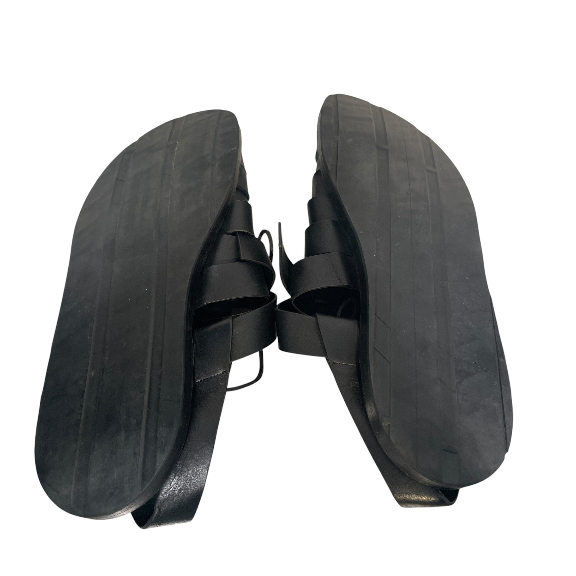JIL SANDER/Sandals/EU 44/Leather/BLK/Leather Strap Sandals view 4