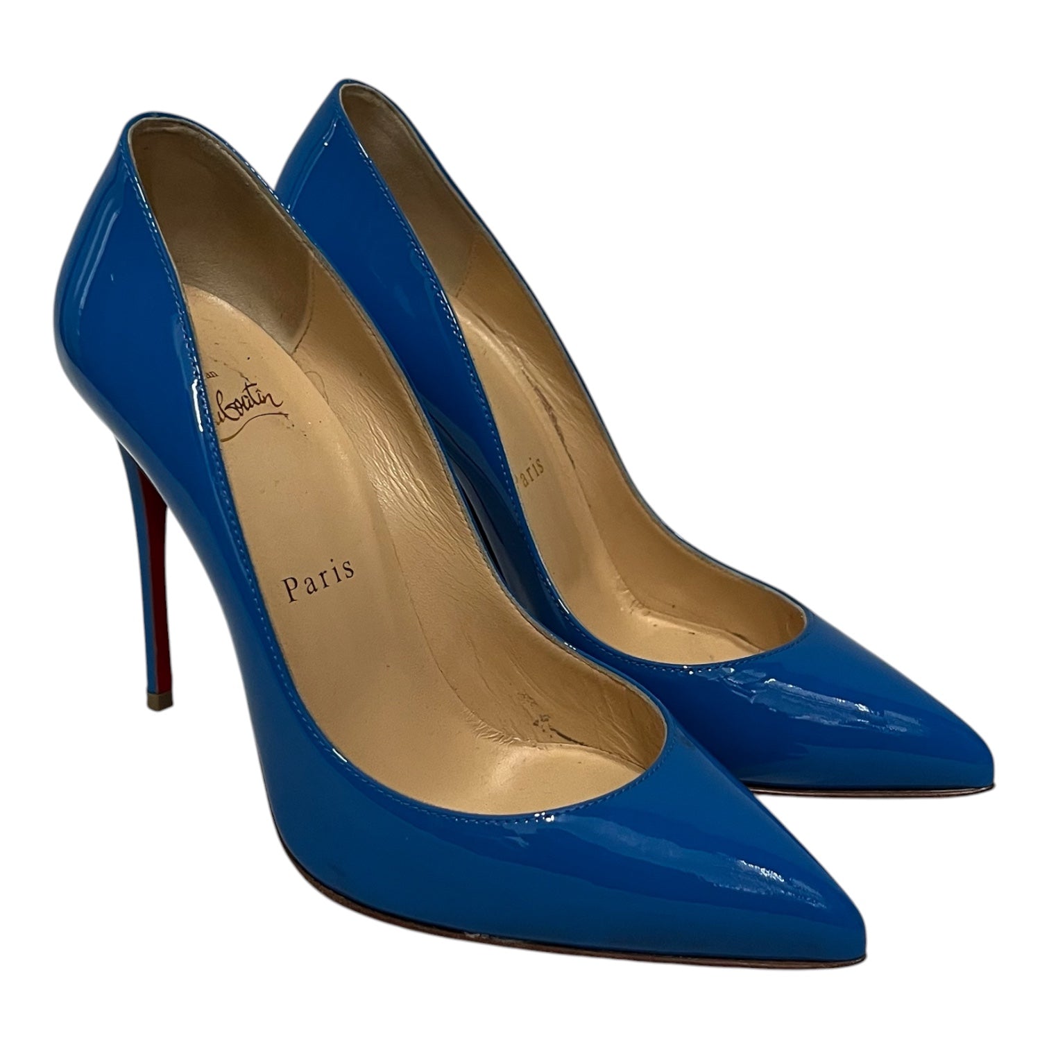 Christian Louboutin/Heels/EU 36/Leather/BLU/pumps view 1