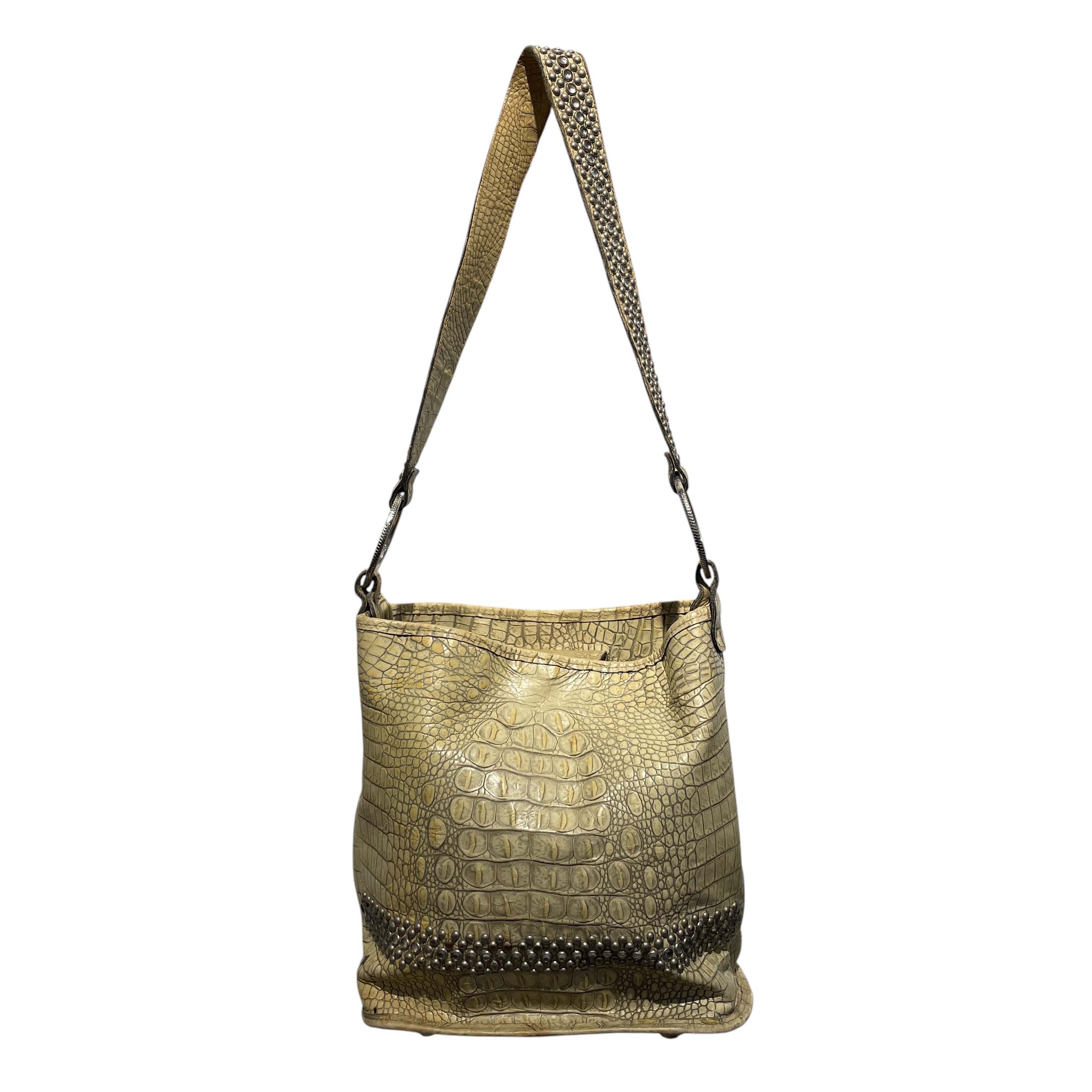 RAVIANI/Hand Bag/Animal Pattern/Leather/GRN/GENUINE CROCODILE BAG view 1