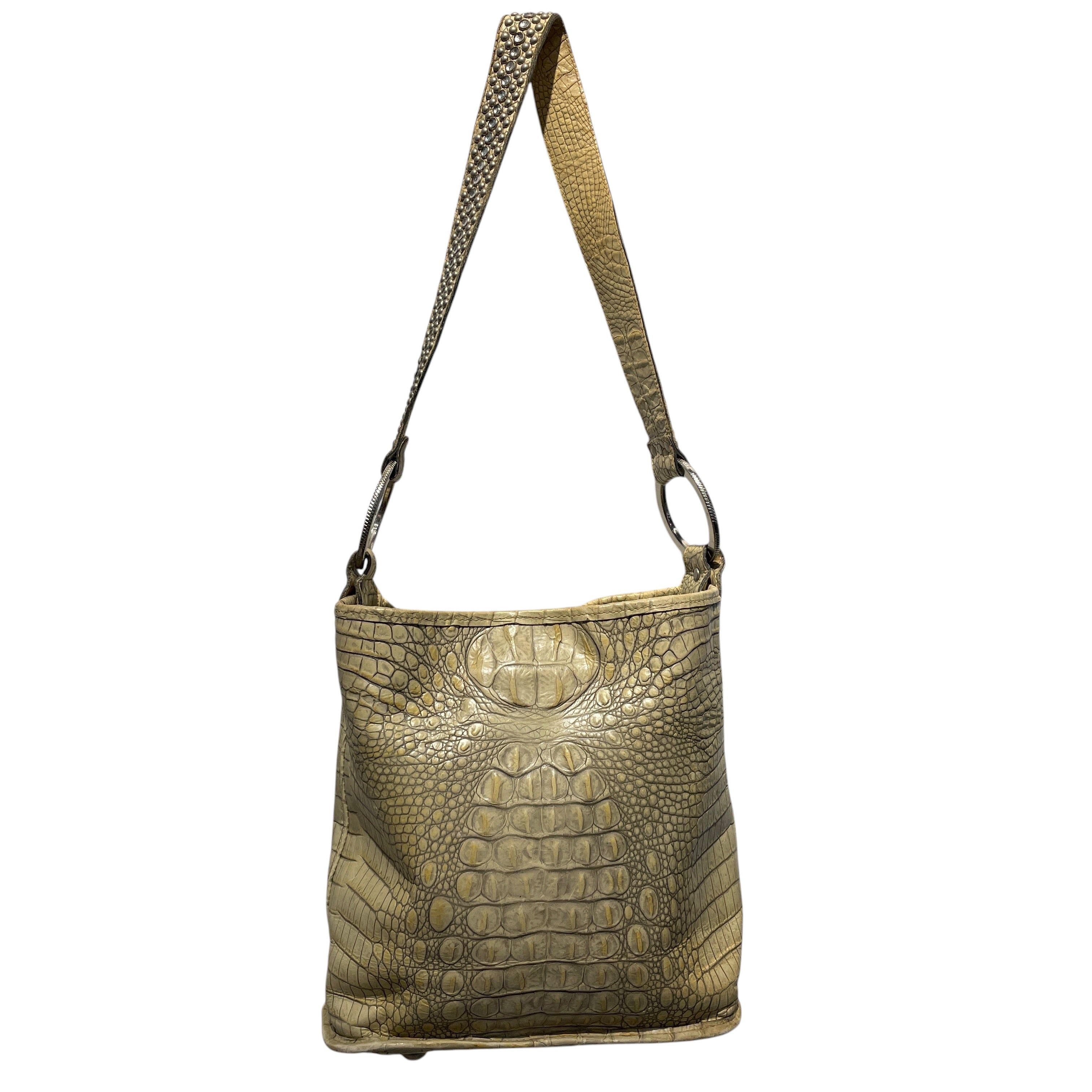 RAVIANI/Hand Bag/Animal Pattern/Leather/GRN/GENUINE CROCODILE BAG view 2