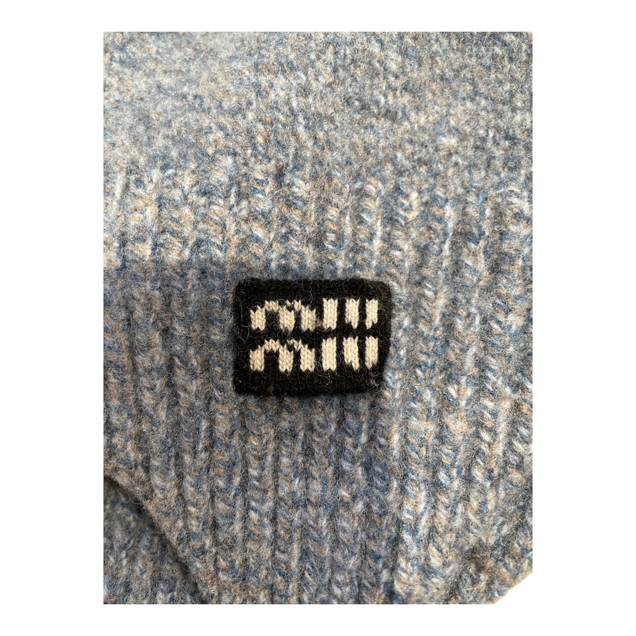 MIU MIU/Beanie/M/Wool/IDG/astral blue view 3