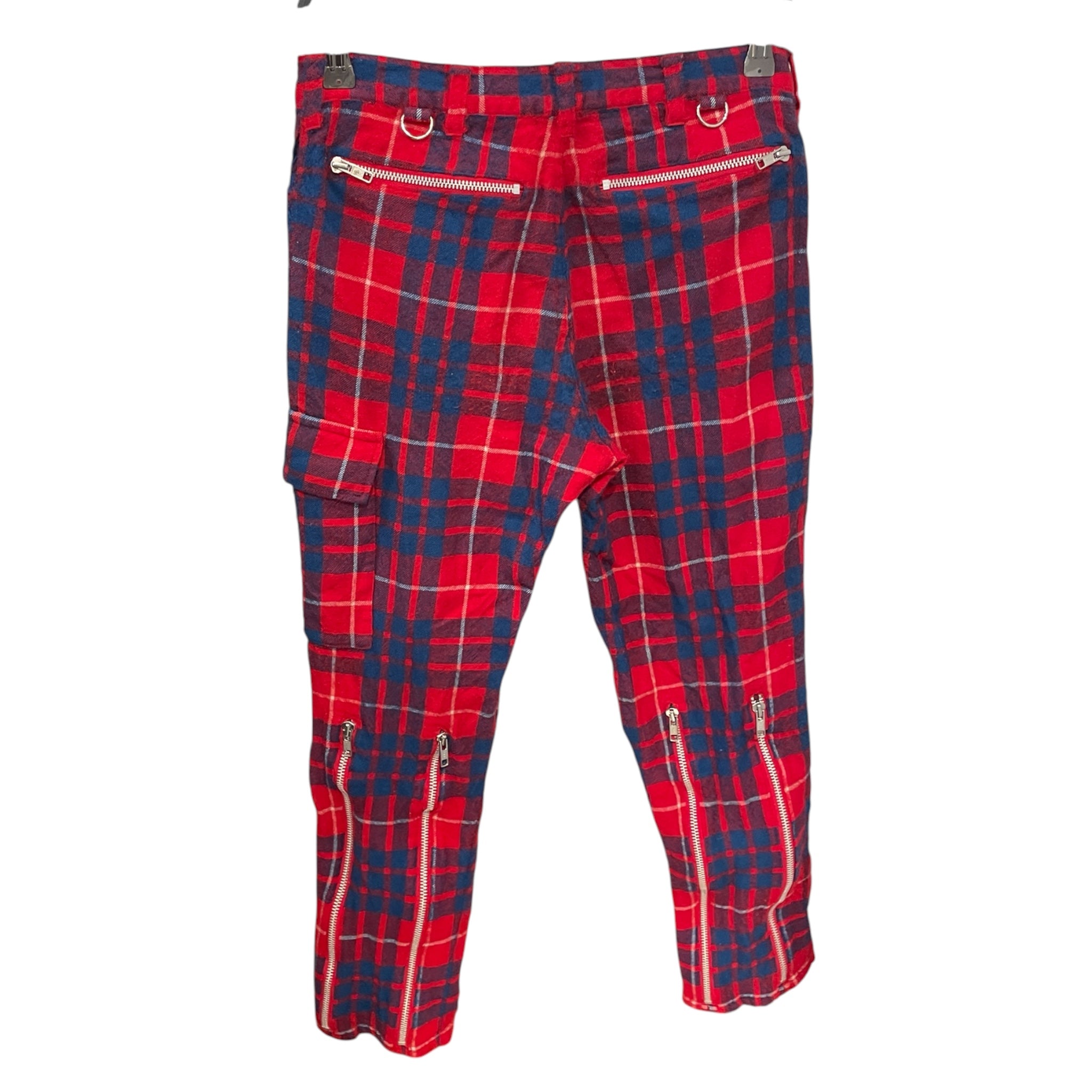 UNDERCOVER/Skinny Pants/M/Plaid/Wool/RED/UNDERCOVER MELTING POT STAR view 2