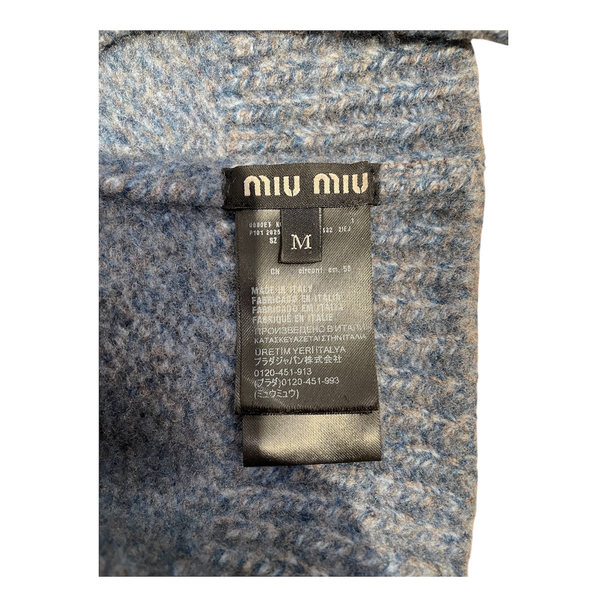 MIU MIU/Beanie/M/Wool/IDG/astral blue view 4