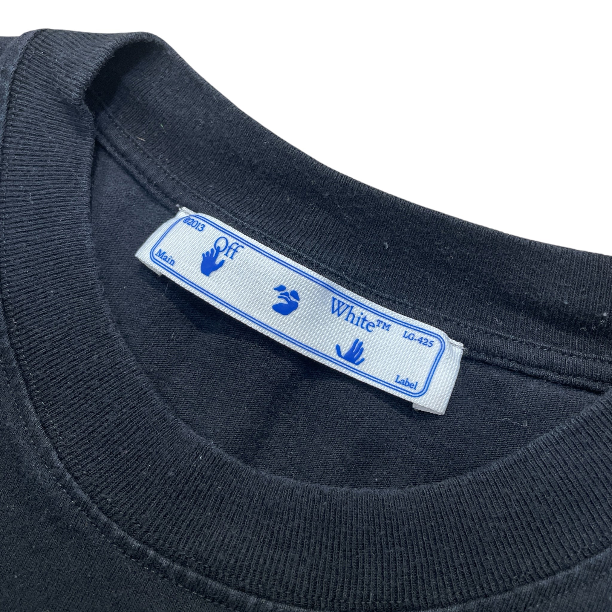 OFF-WHITE/T-Shirt/L/Cotton/BLK/Graphic/ view 3