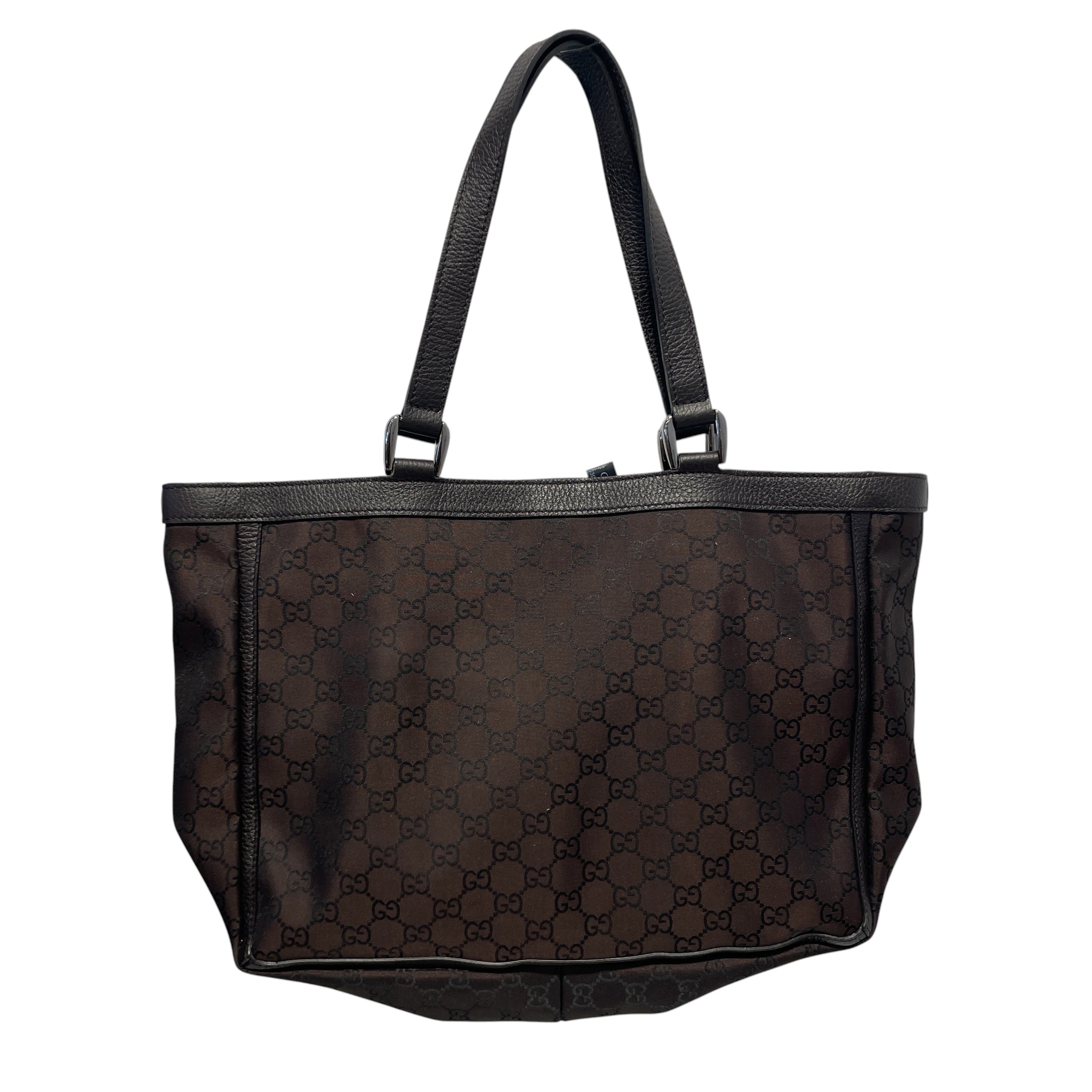 GUCCI/Hand Bag/Monogram/Nylon/BRW/abbey pocket tote view 2