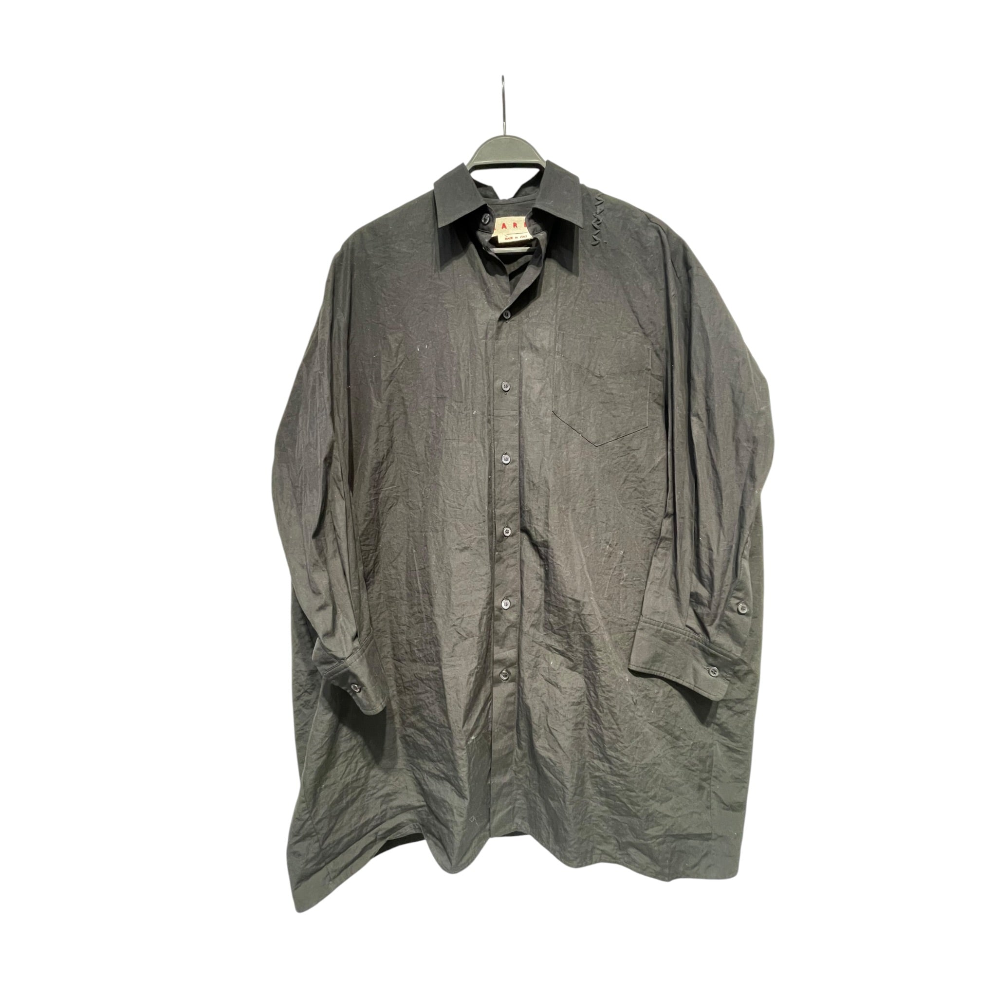 MARNI/LS Shirt/M/Cotton/BLK/ view 1