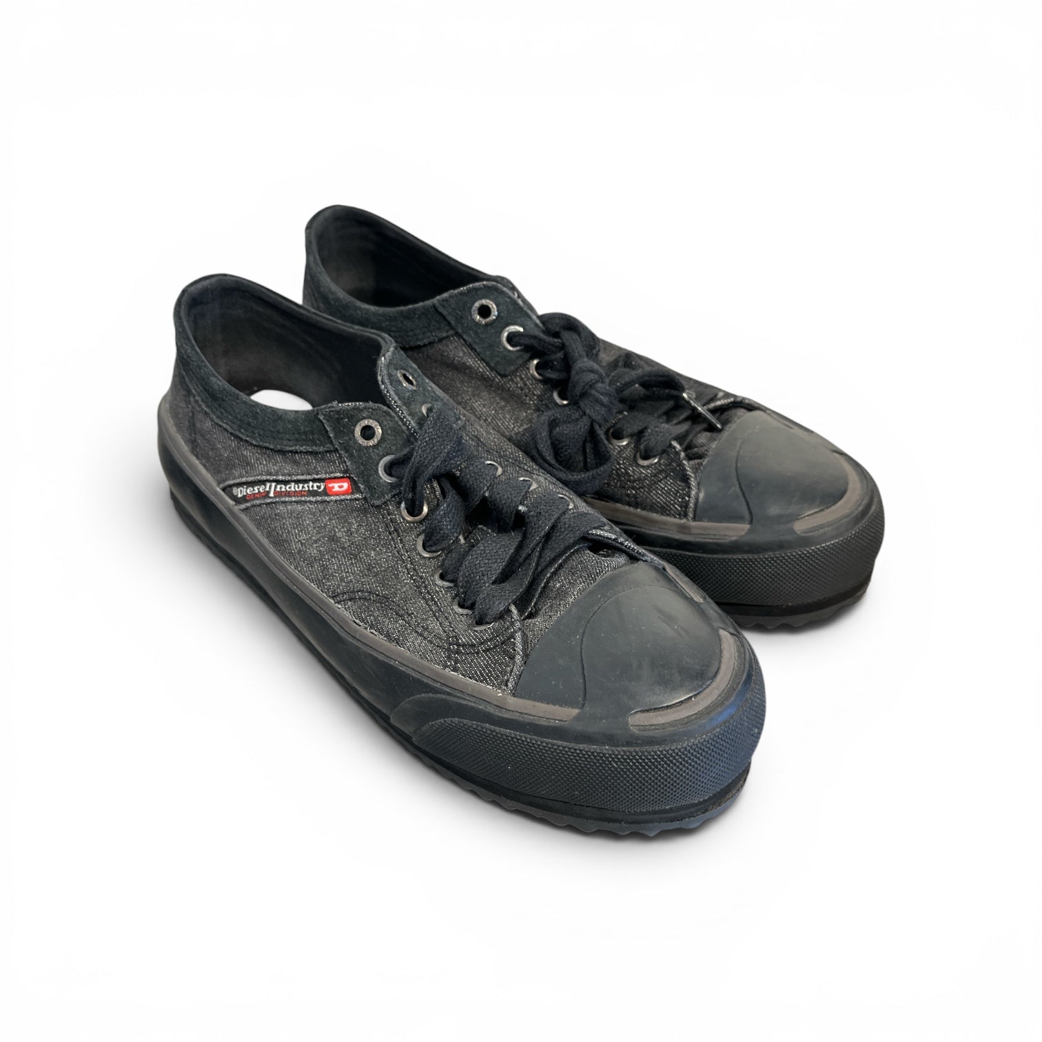 DIESEL/Low-Sneakers/US 8.5/Cotton/BLK/PRINCIPIA LOW view 1