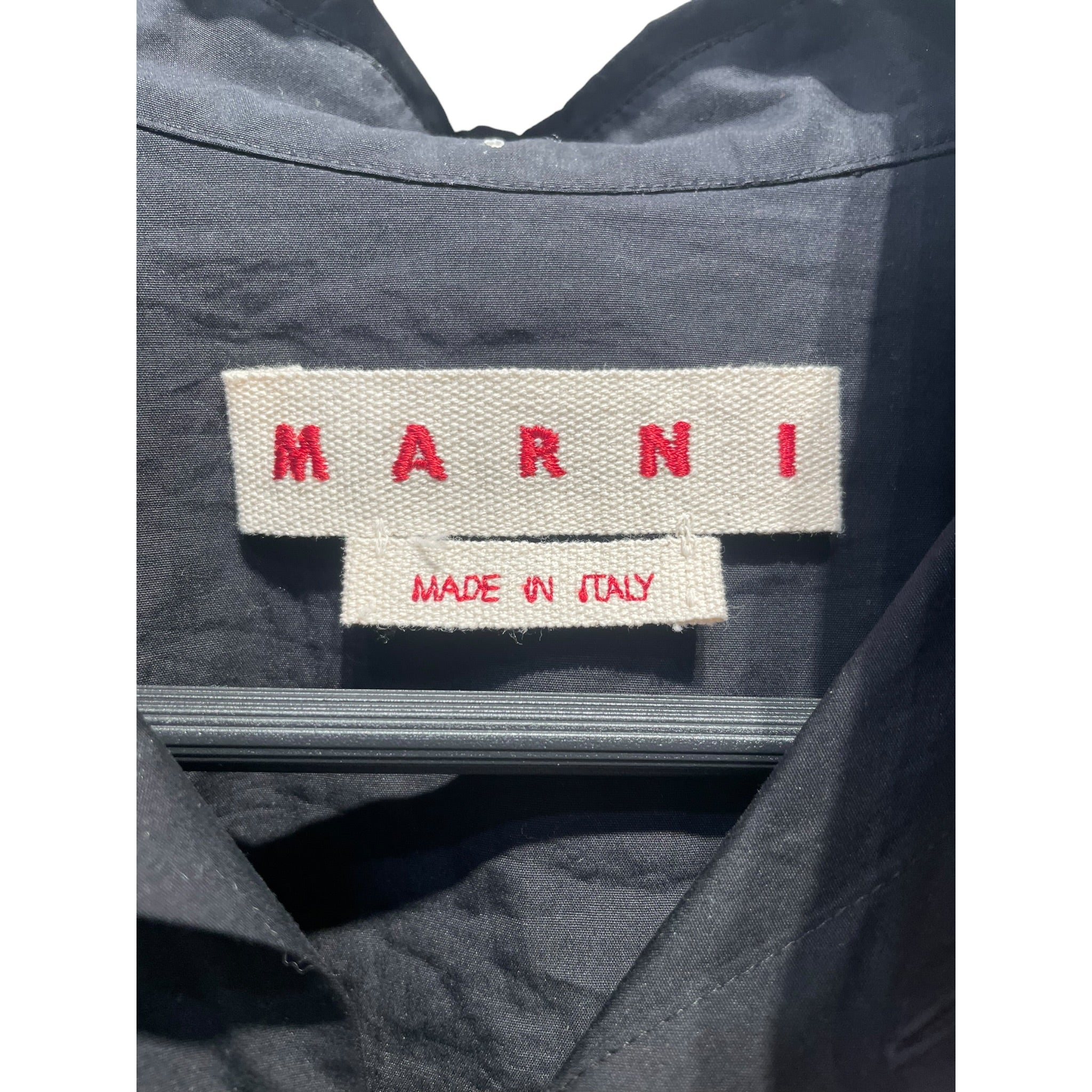 MARNI/LS Shirt/M/Cotton/BLK/ view 3