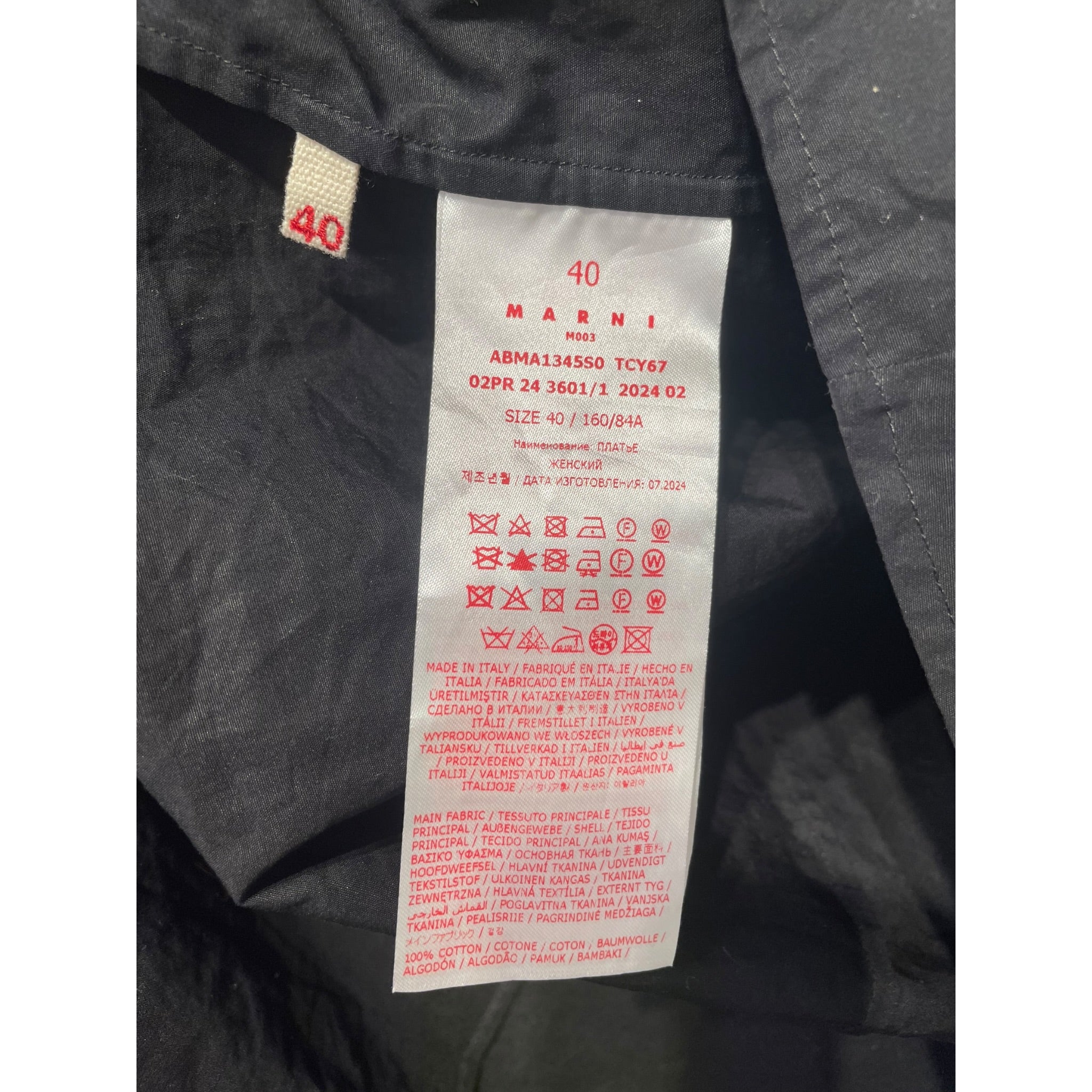 MARNI/LS Shirt/M/Cotton/BLK/ view 4