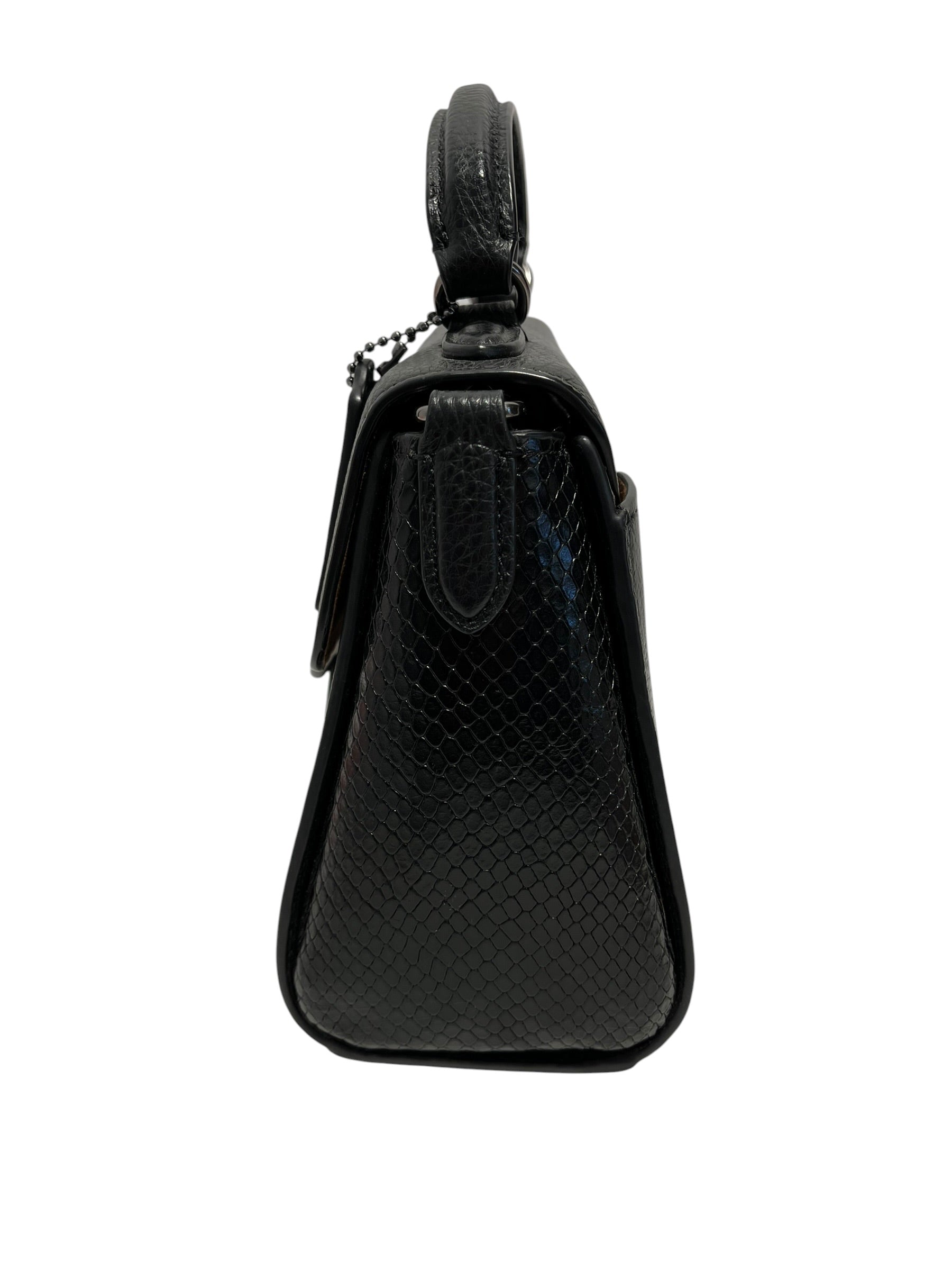 COACH/Cross Body Bag/Leather/BLK/Morgan Satchel view 3