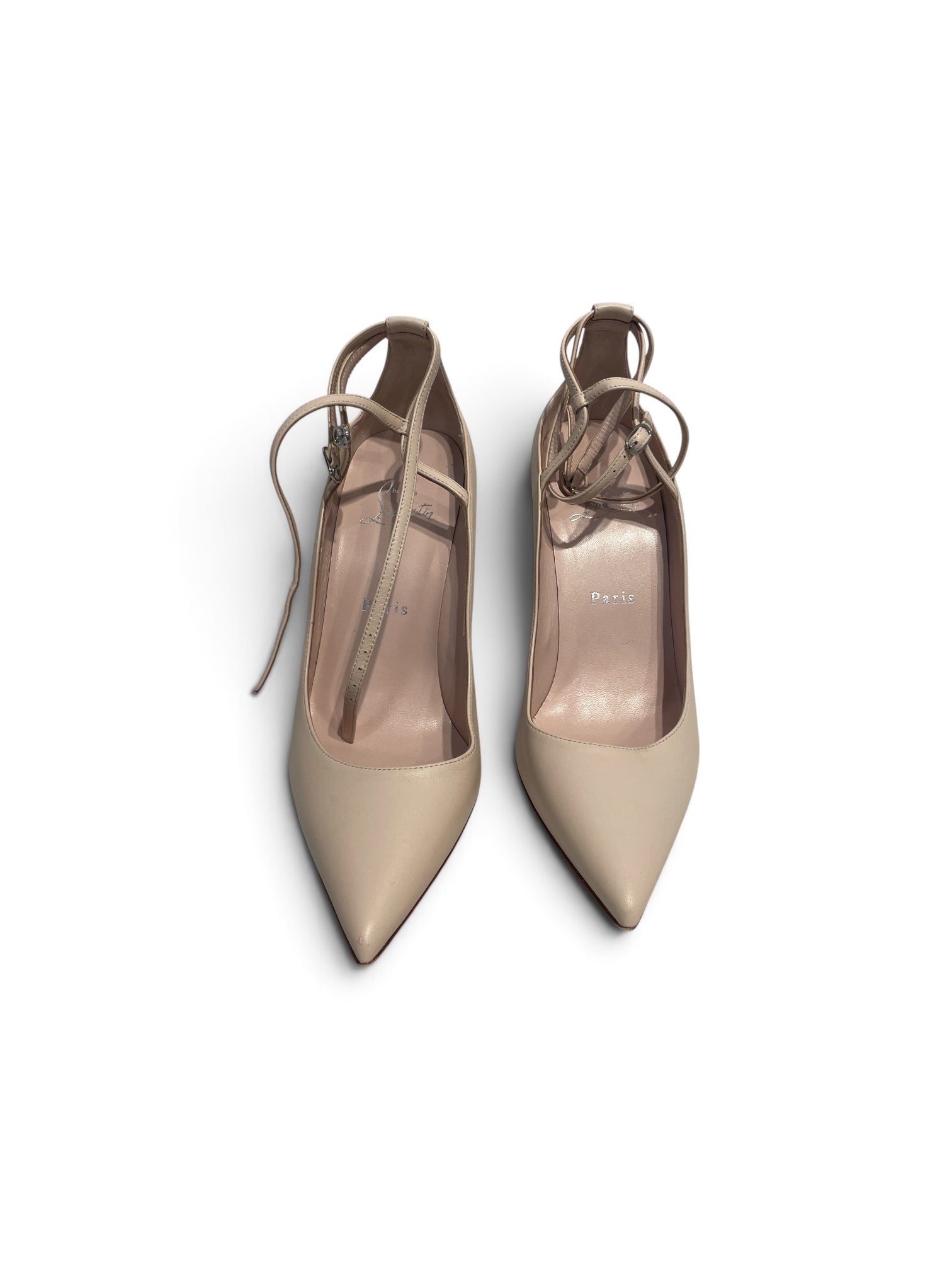 Christian Louboutin/Heels/EU 37.5/Leather/PNK/lipchick pump view 1