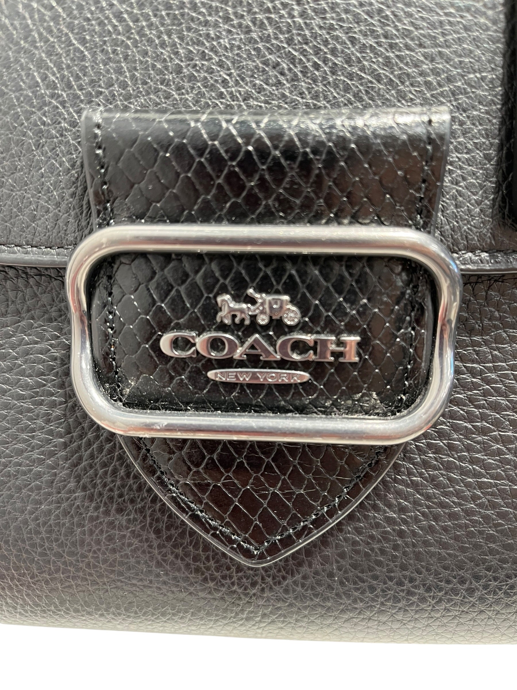 COACH/Cross Body Bag/Leather/BLK/Morgan Satchel view 6