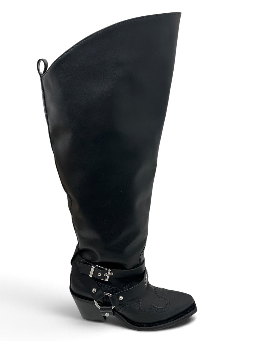 GANNI/Boots/EU 42/Leather/BLK/WESTERN BUCKLE\POINTED TOE view 3