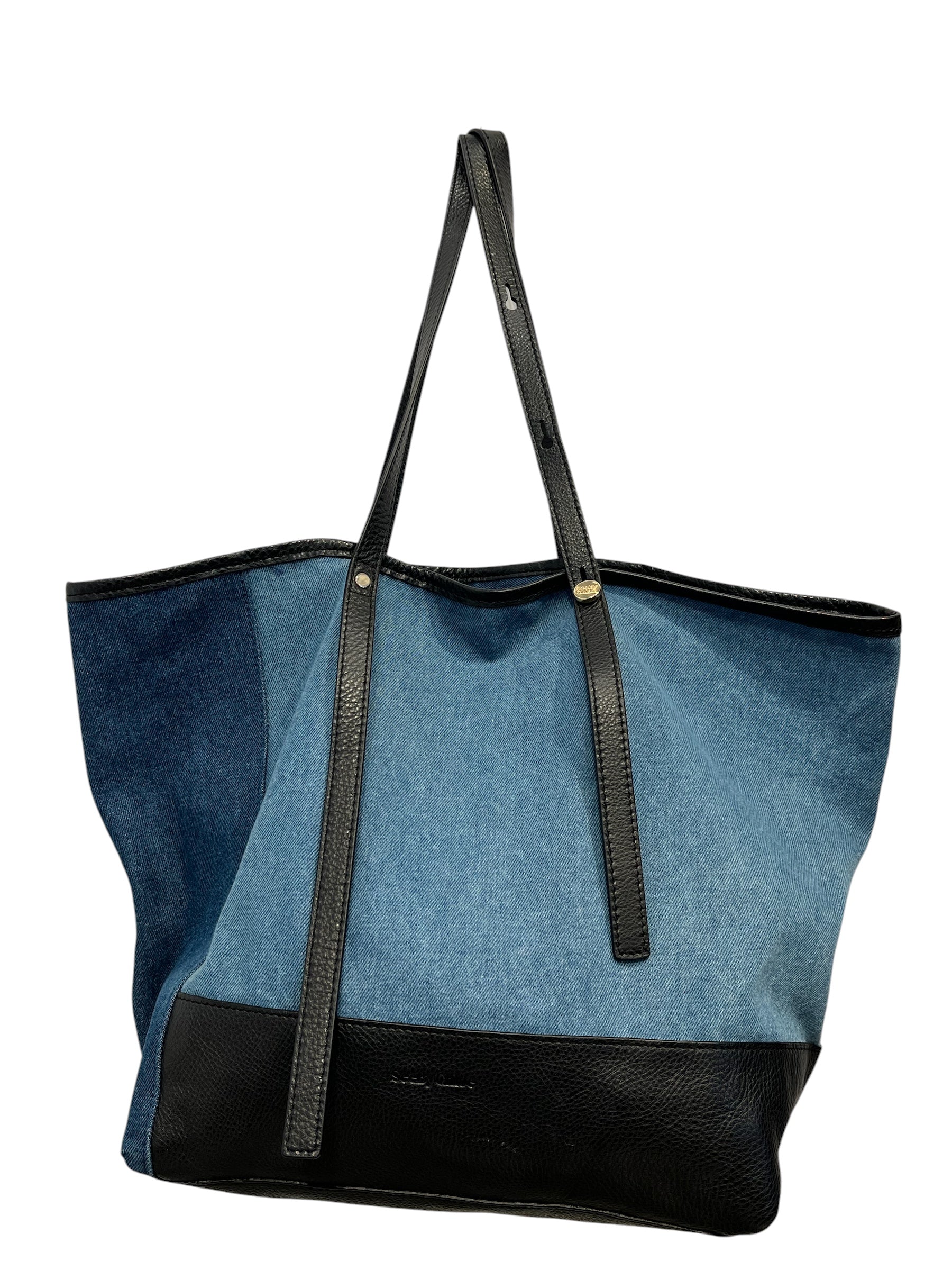 SEE BY CHLOE/Tote Bag/Border/Denim/BLU/ANDY DENIM TOTE BAG view 1