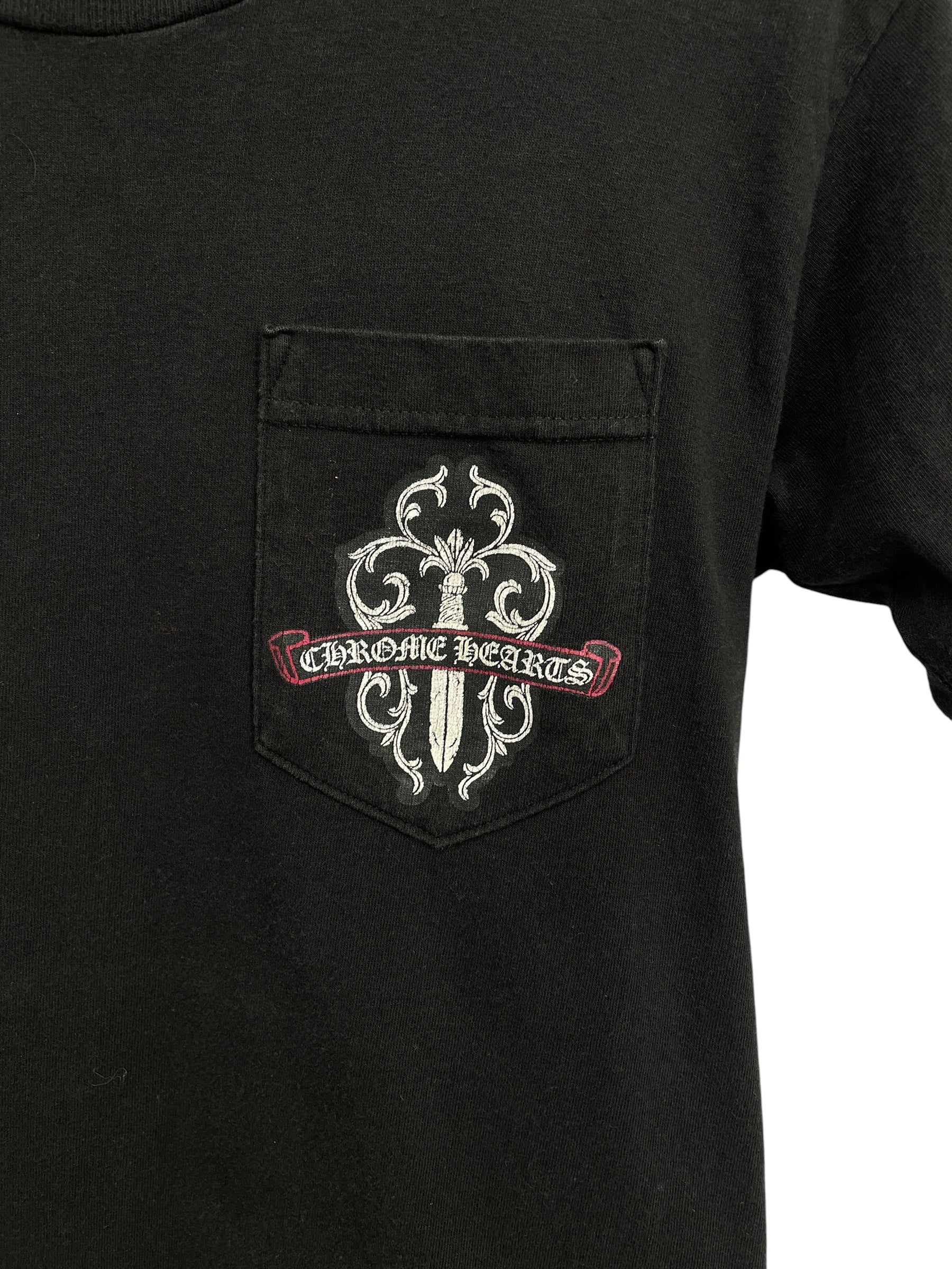 CHROME HEARTS/T-Shirt/S/Cotton/BLK/Graphic/DAGGER TEE view 3