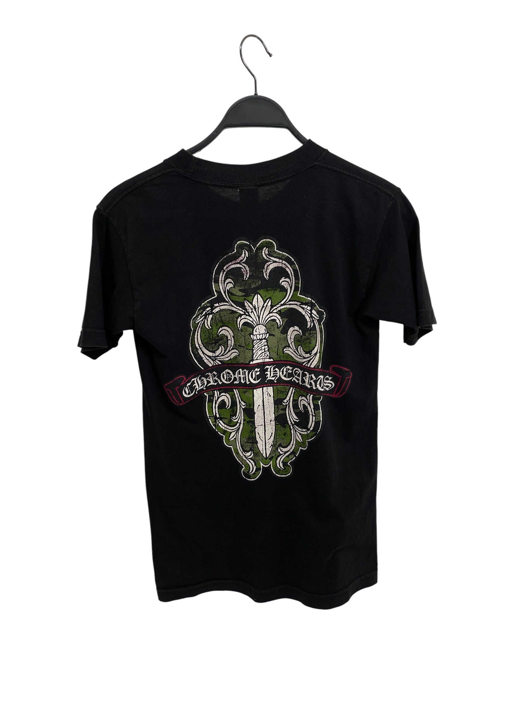 CHROME HEARTS/T-Shirt/S/Cotton/BLK/Graphic/DAGGER TEE view 2