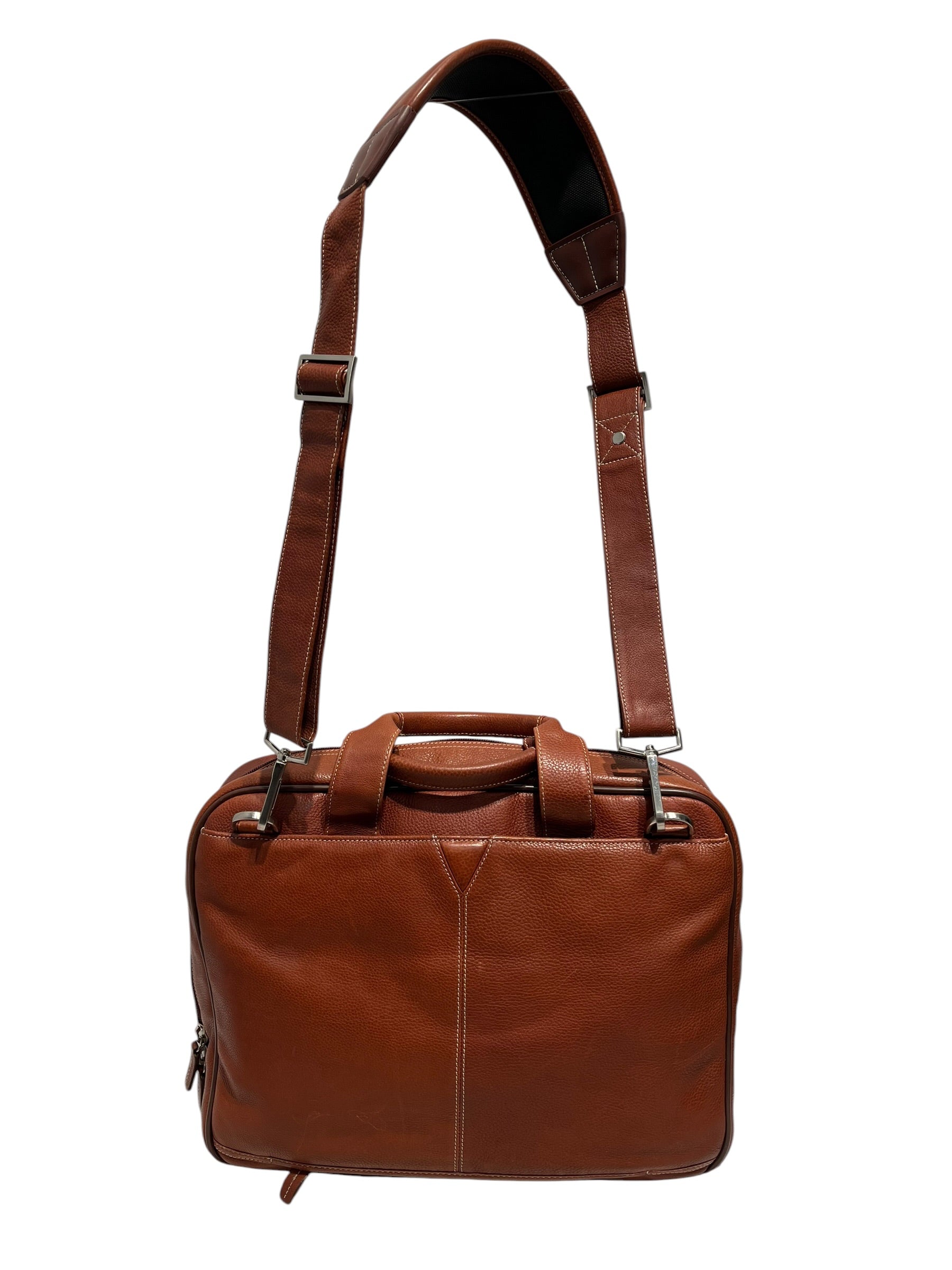 JOHNSTON&MURPHY/Briefcase/Leather/CML/Messenger Breifcase Laptop Bag view 2