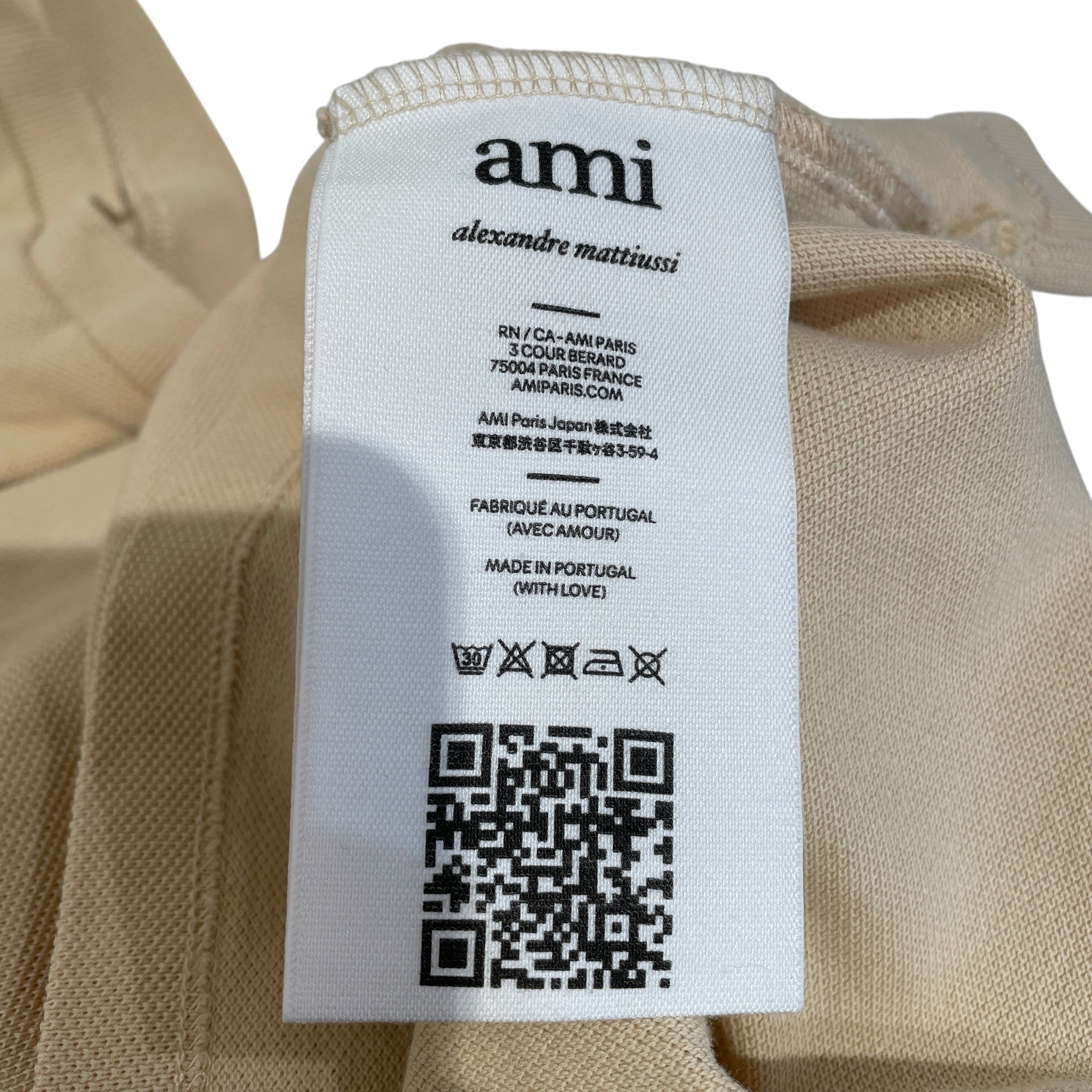 ami alexandre mattiussi/Polo Shirt/L/Cotton/BEG/ view 4