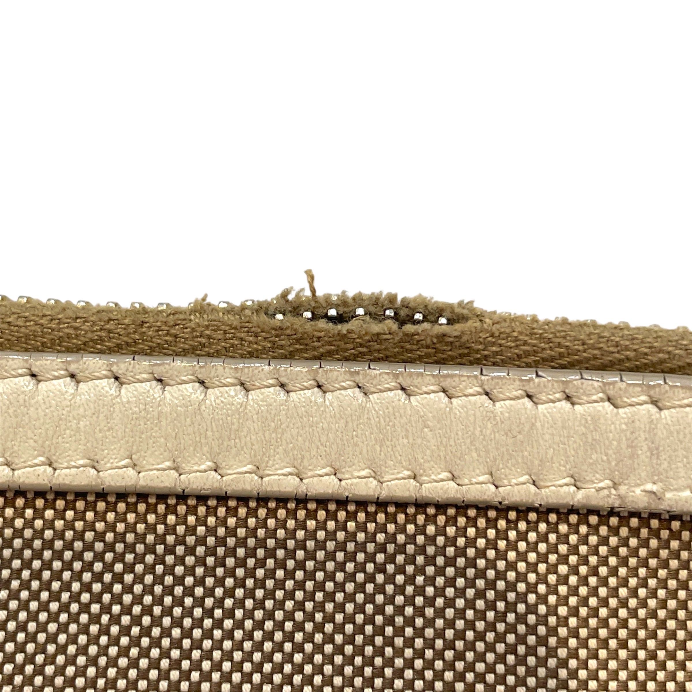 PRADA/Cross Body Bag/Cotton/BEG/Jacquard Canapa Logo view 6
