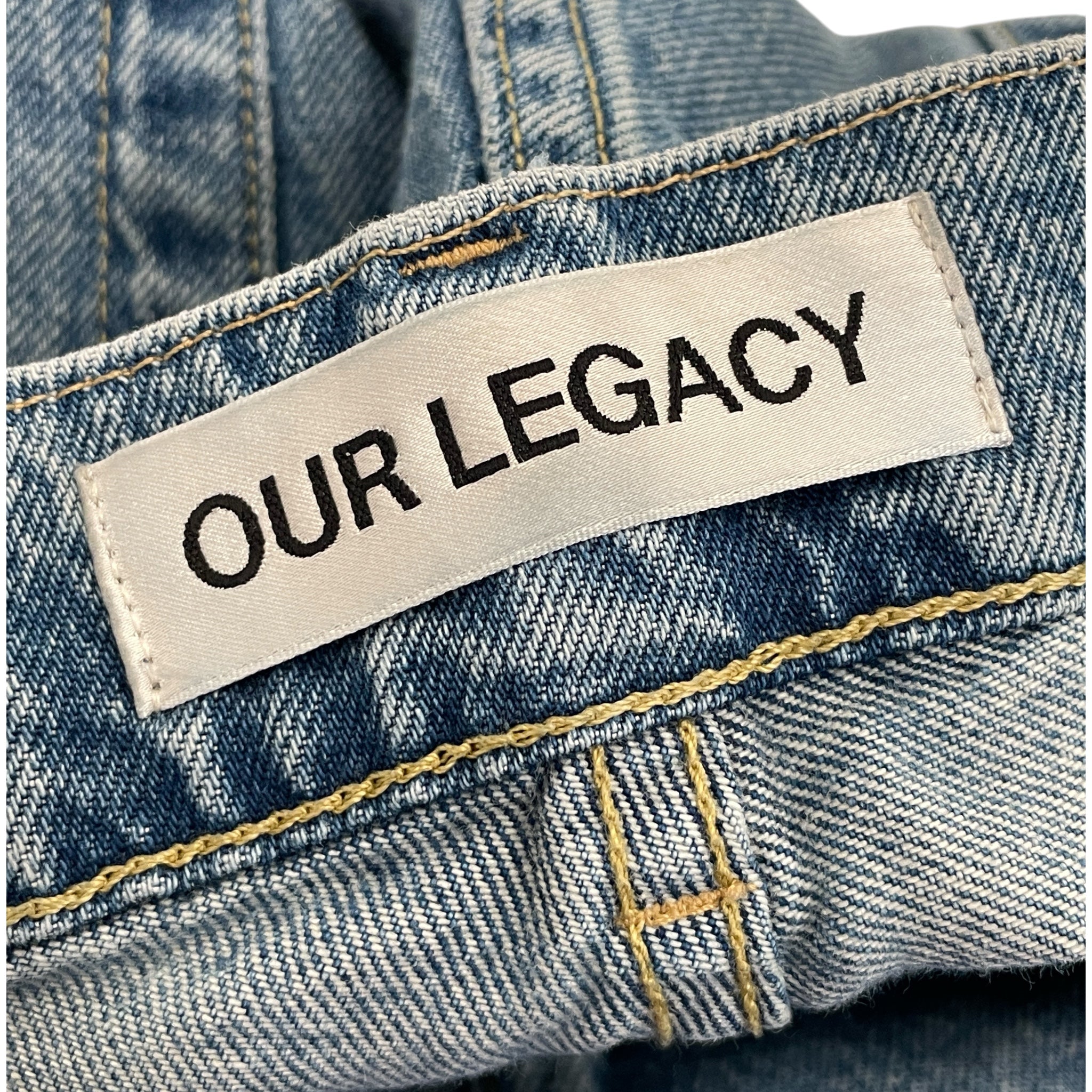 OUR LEGACY/Straight Pants/34/Cotton/BLU/ view 3