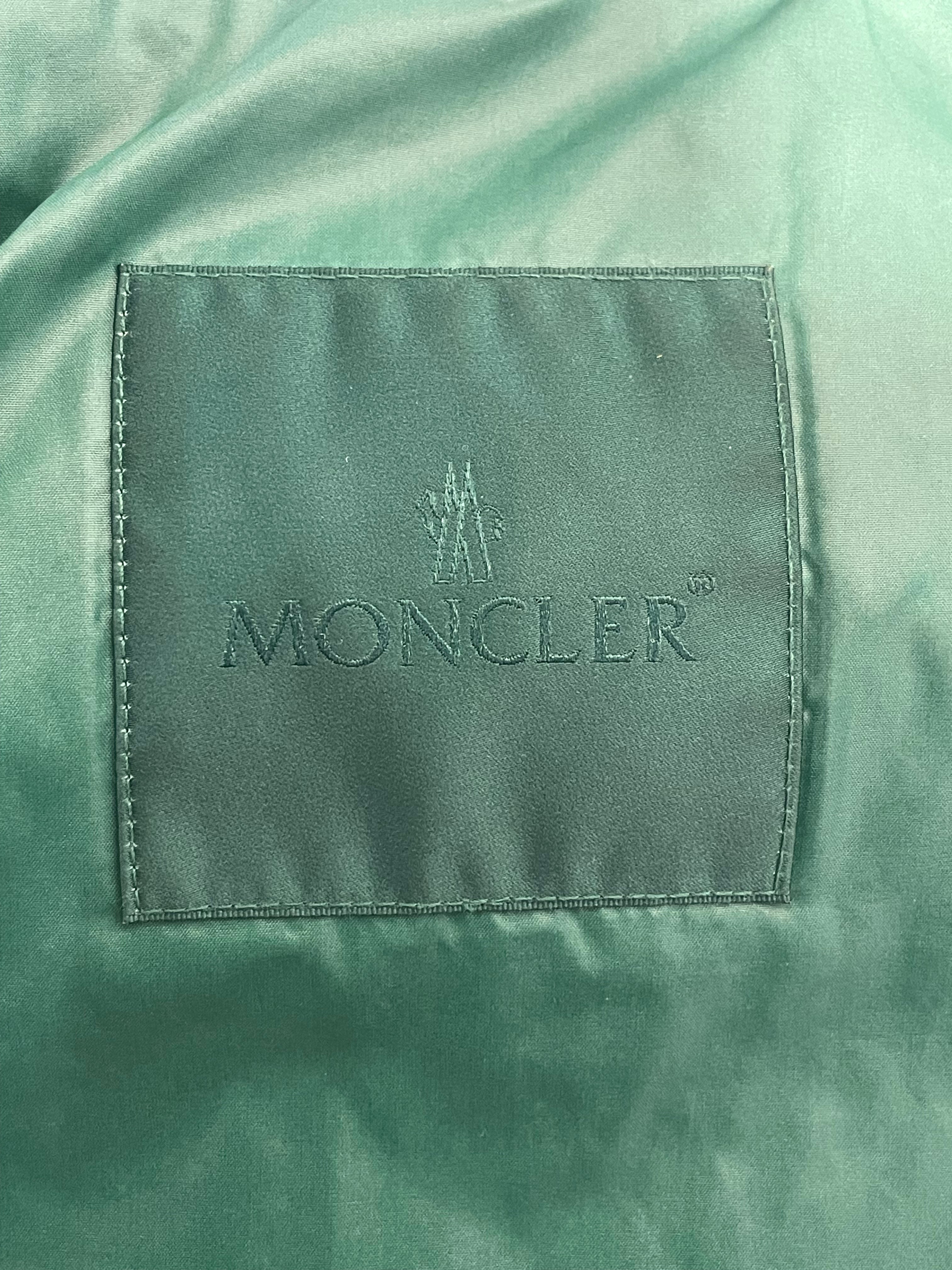 MONCLER/Puffer Jkt/2/Cotton/BLU/GREEN INSIDE YELLOW PATCH view 4