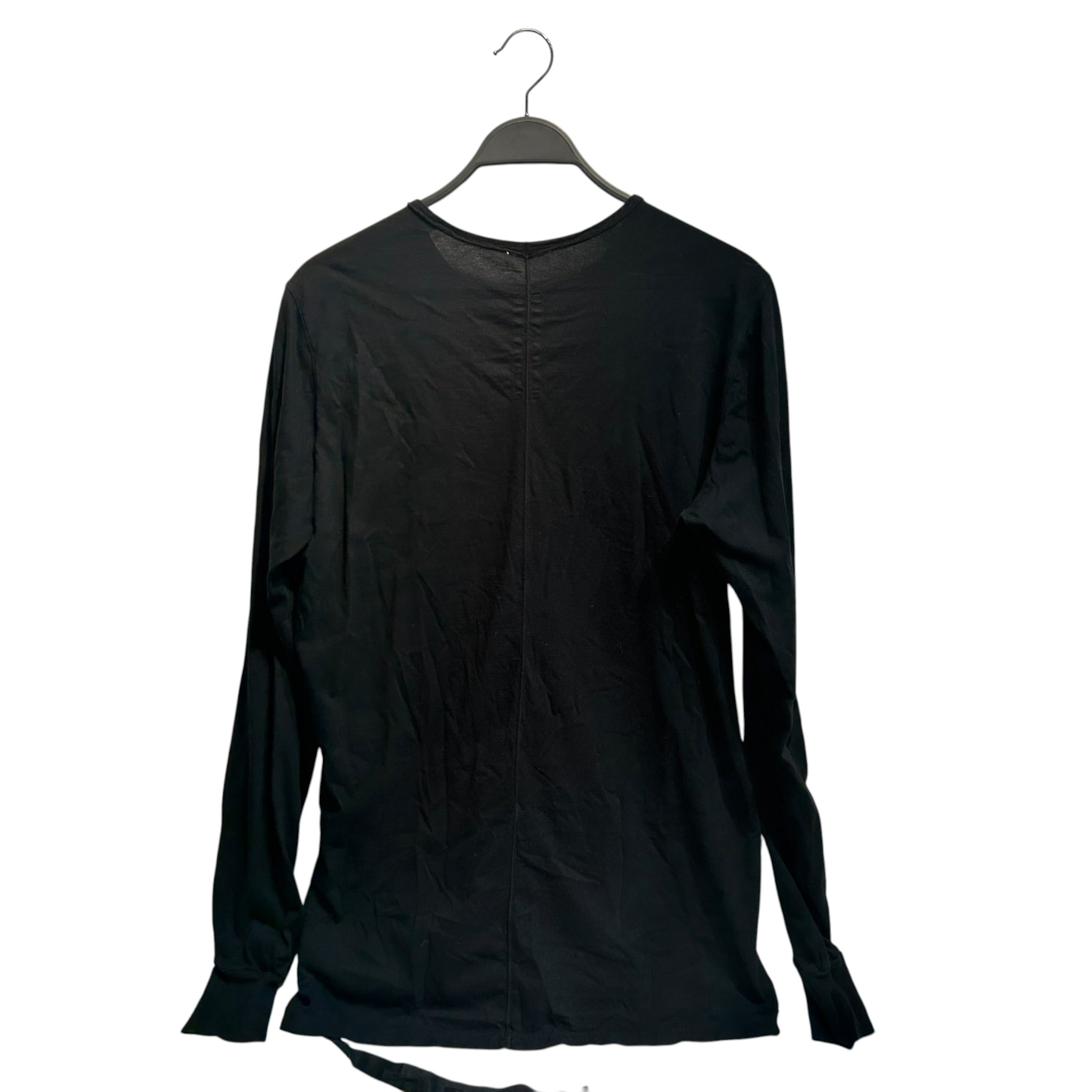 RICK OWENS DRKSHDW/LS T-Shirt/L/Cotton/BLK/drkshdw text logo view 2