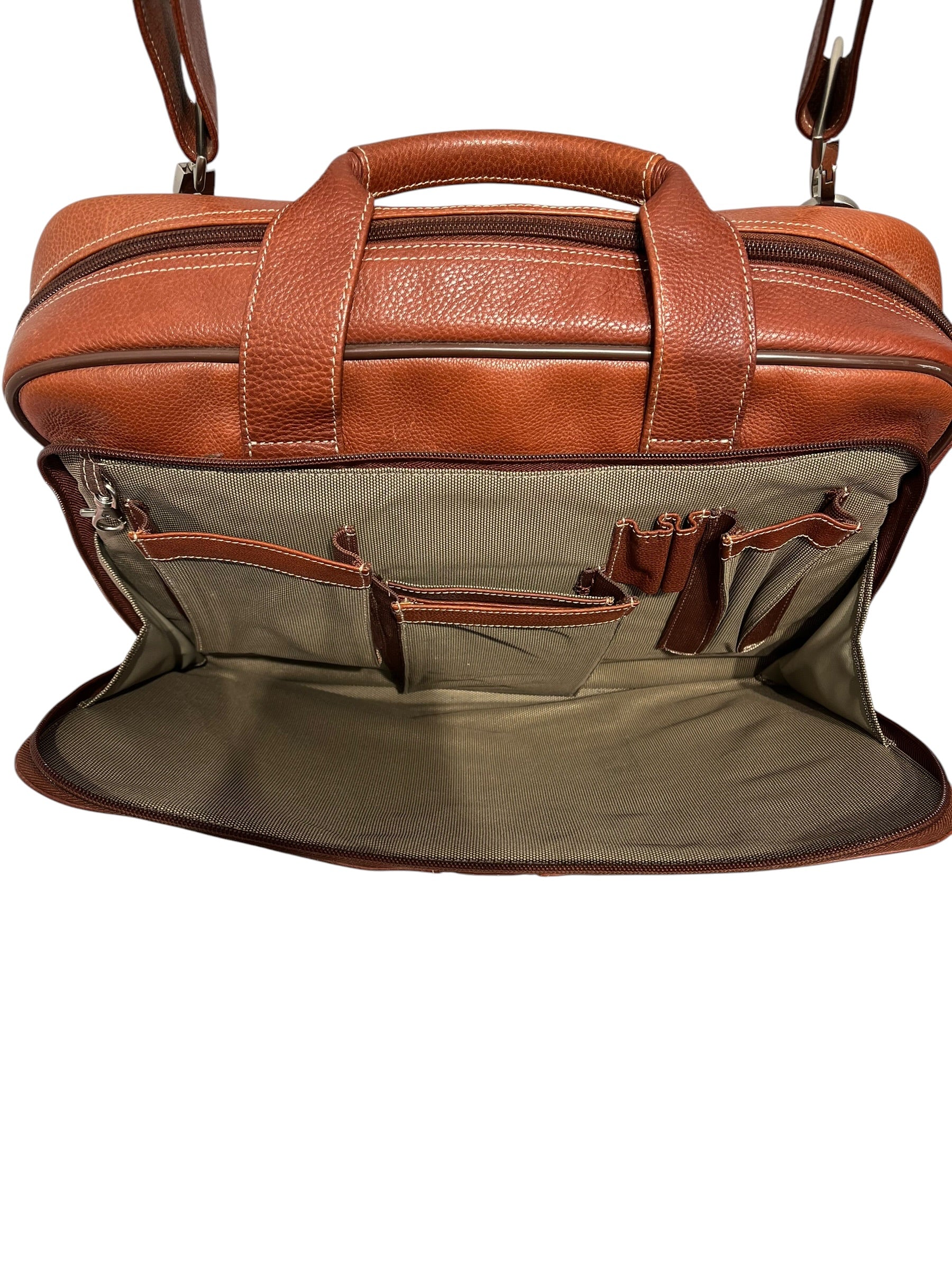 JOHNSTON&MURPHY/Briefcase/Leather/CML/Messenger Breifcase Laptop Bag view 6