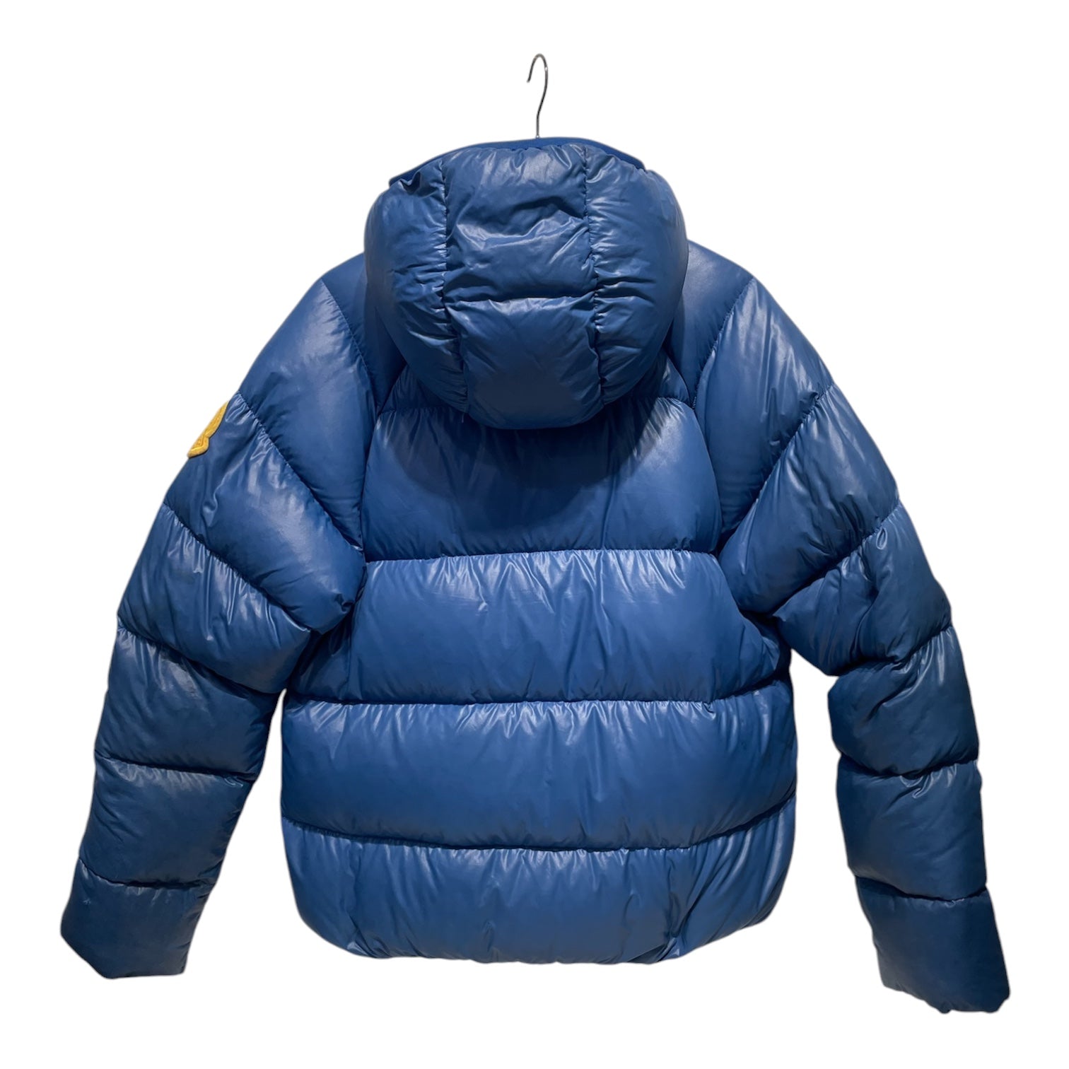 MONCLER/Puffer Jkt/2/Cotton/BLU/GREEN INSIDE YELLOW PATCH view 2
