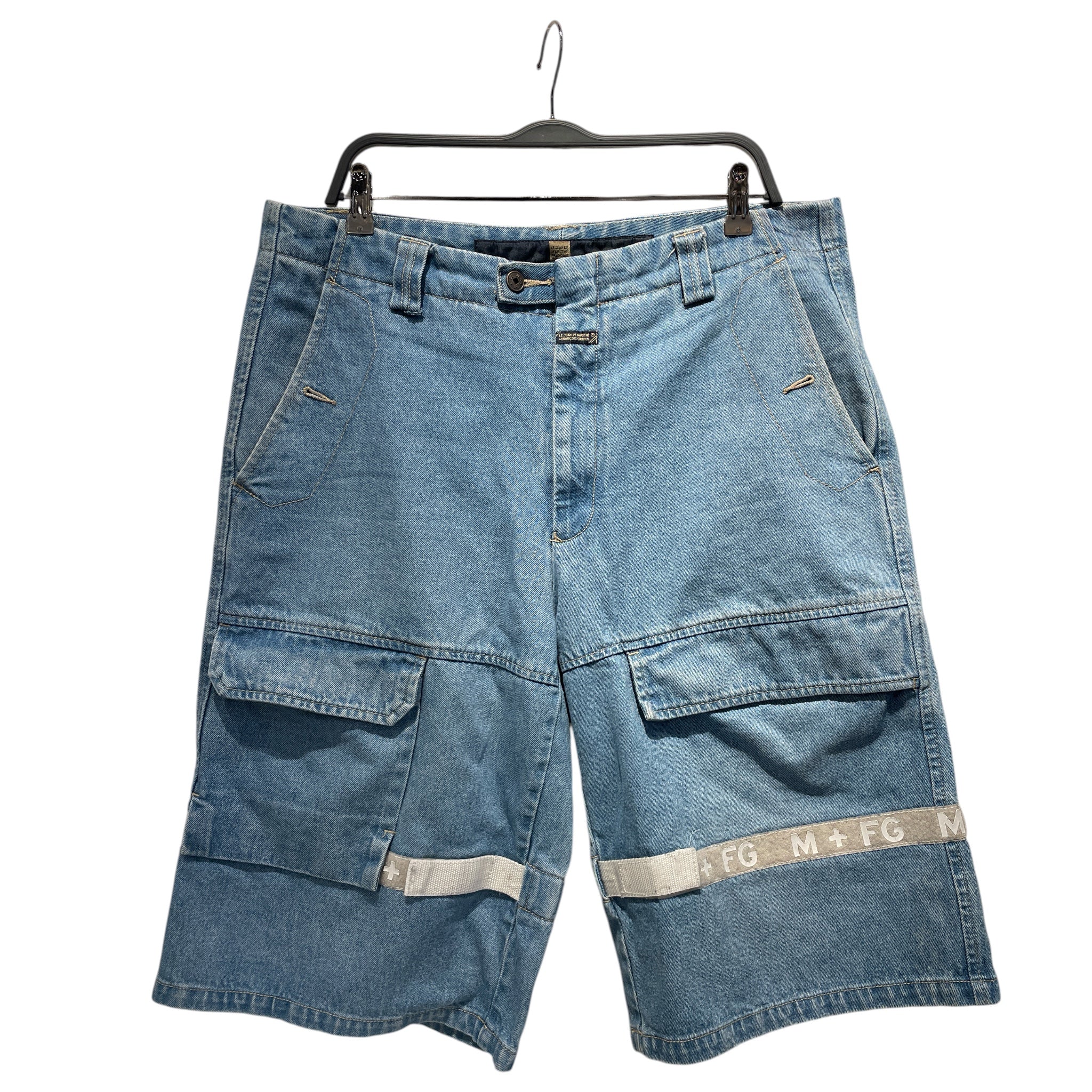MARITHE FRANCOIS GIRBAUD/Shorts/36/Cotton/BLU/ view 1