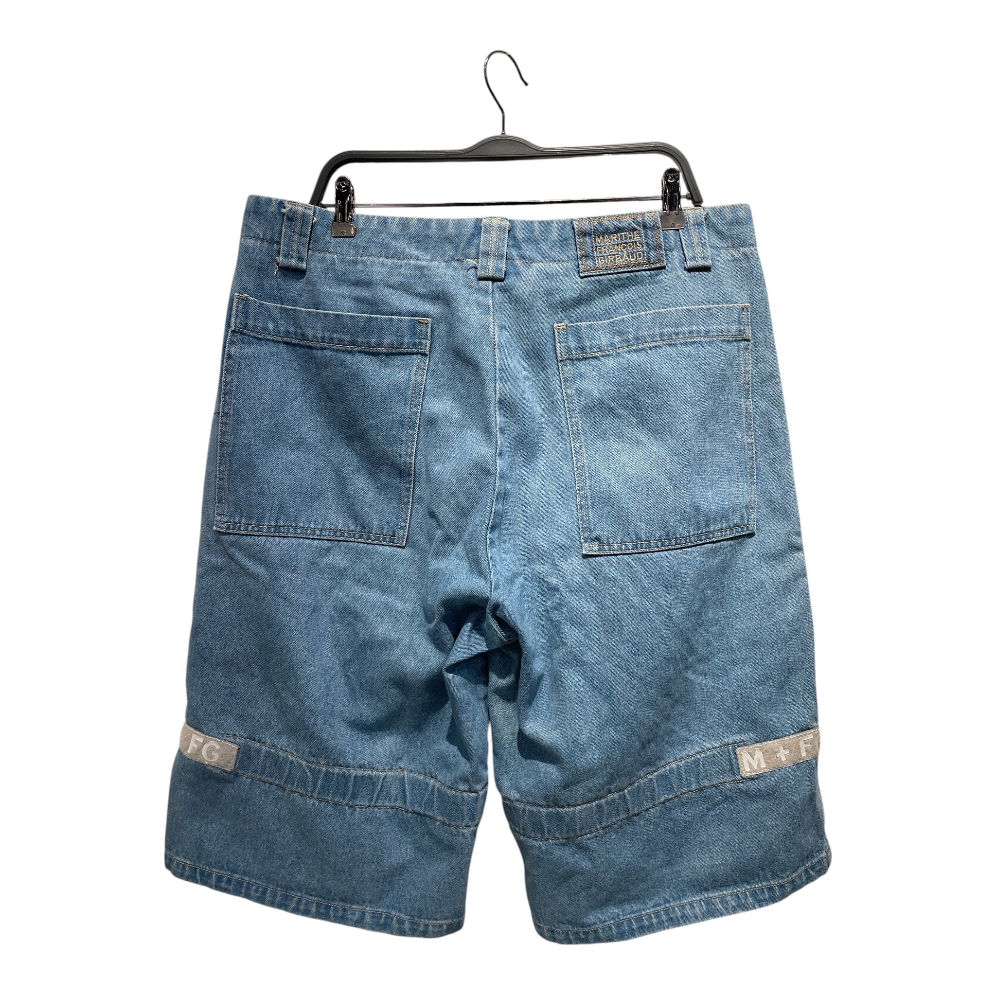 MARITHE FRANCOIS GIRBAUD/Shorts/36/Cotton/BLU/ view 2
