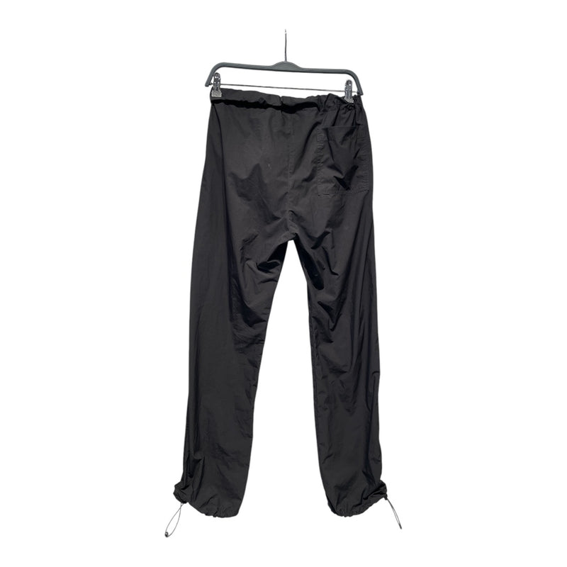 OFF-WHITE/Straight Pants/M/Polyester/BLK/buckle waist