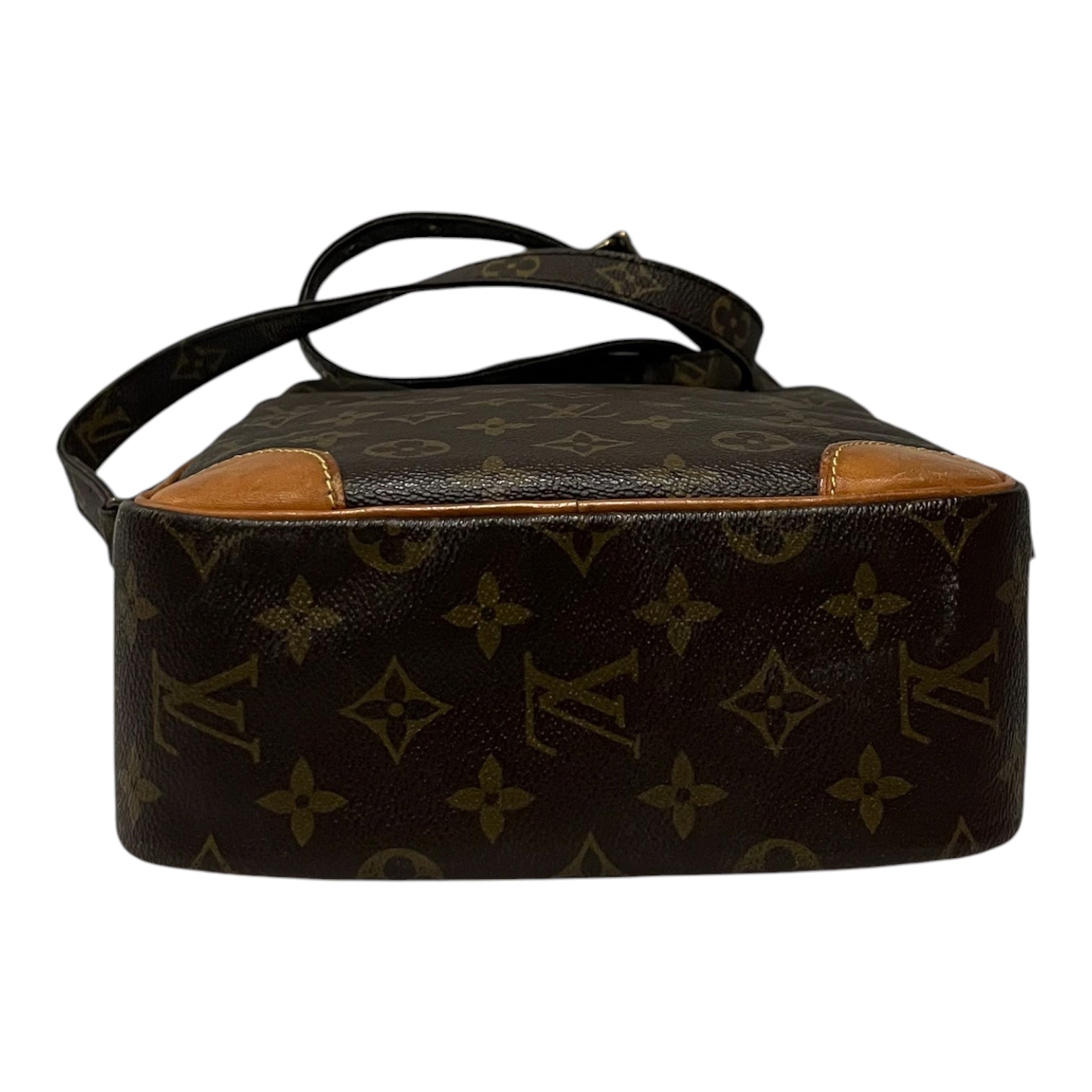 LOUIS VUITTON/Cross Body Bag/Monogram/Leather/BRW/danube crossbody view 4