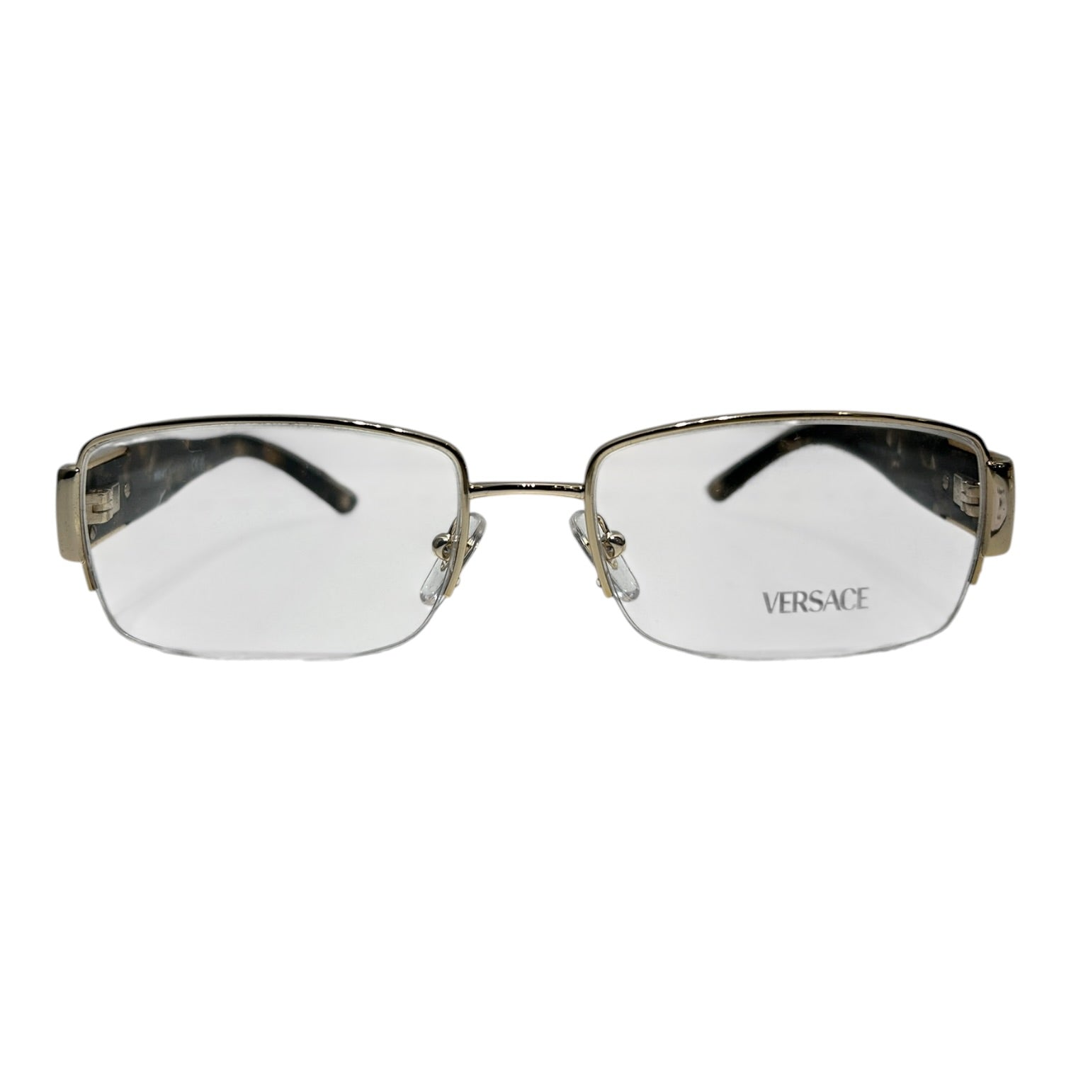 VERSACE/Glasses/Plastic/BRW/tortoiseshell clear lens view 1