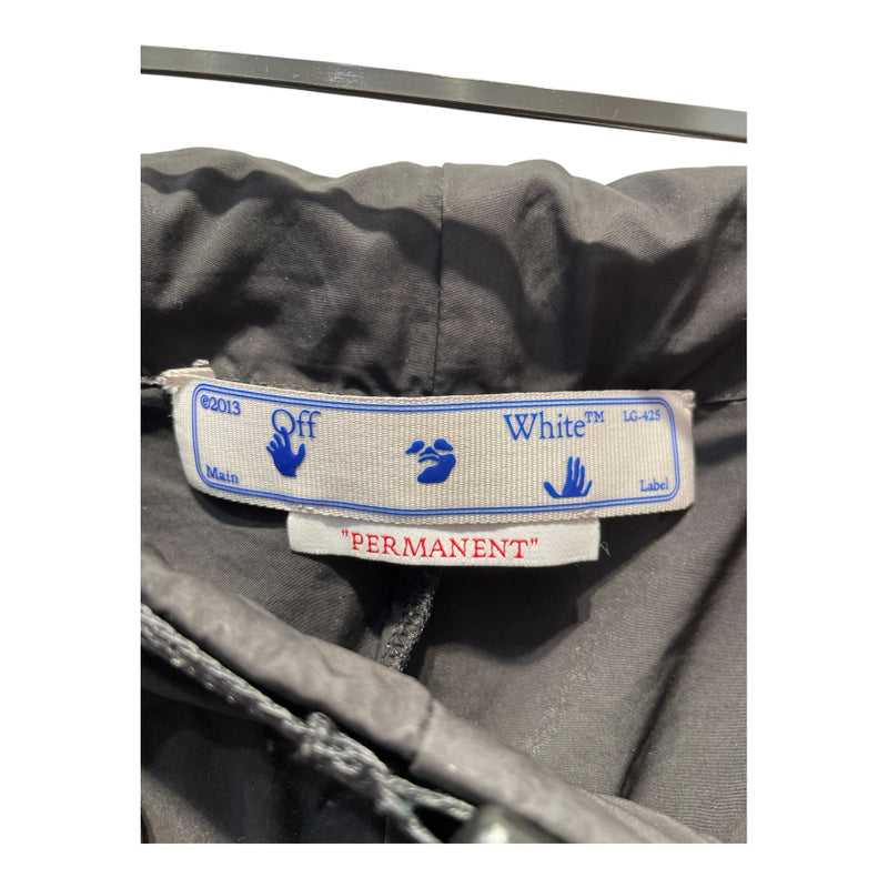 OFF-WHITE/Straight Pants/M/Polyester/BLK/buckle waist