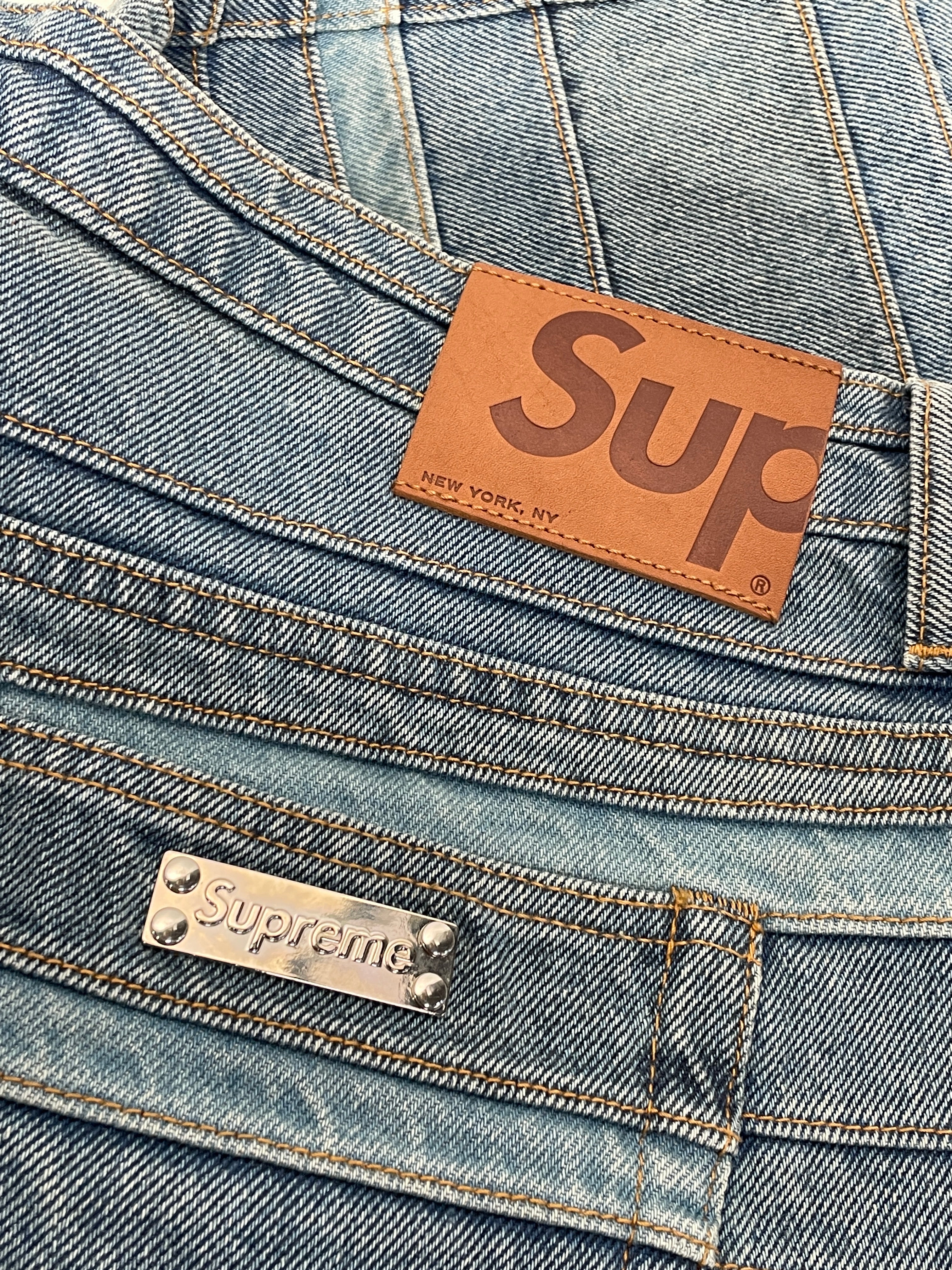 Supreme/Pants/32/Cotton/BLU/layered jeans view 4