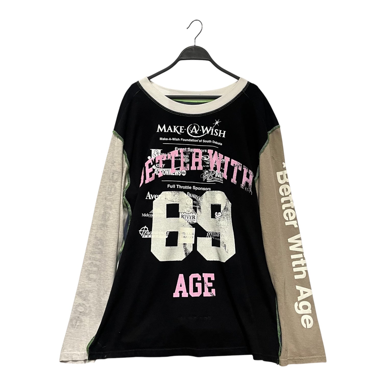 Better With Age/LS T-Shirt/L/Cotton/BLK/reversible view 1