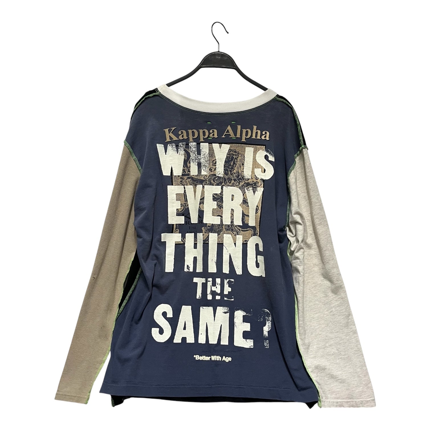 Better With Age/LS T-Shirt/L/Cotton/BLK/reversible view 2