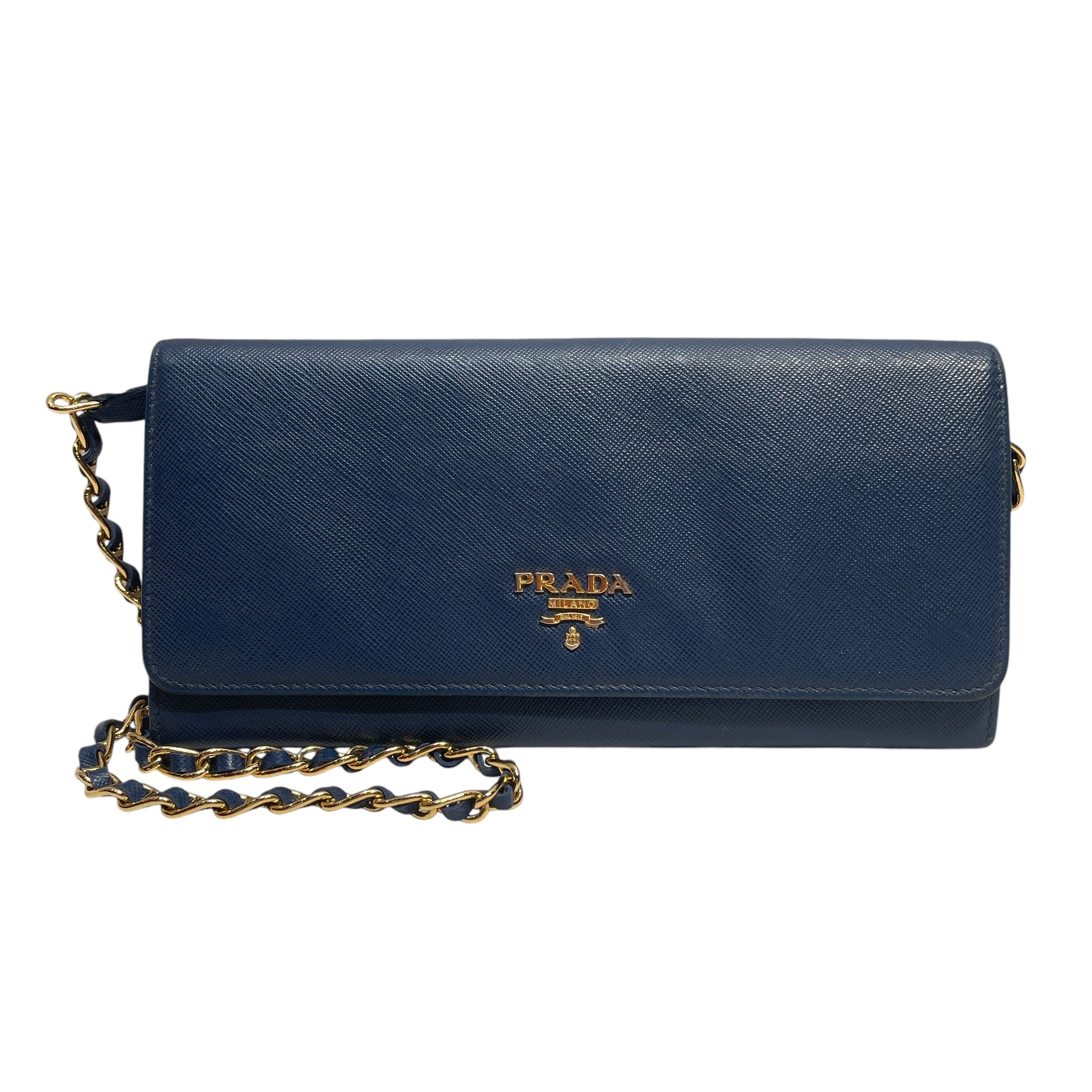 PRADA/Cross Body Bag/S/BLU/Vitello Move view 1
