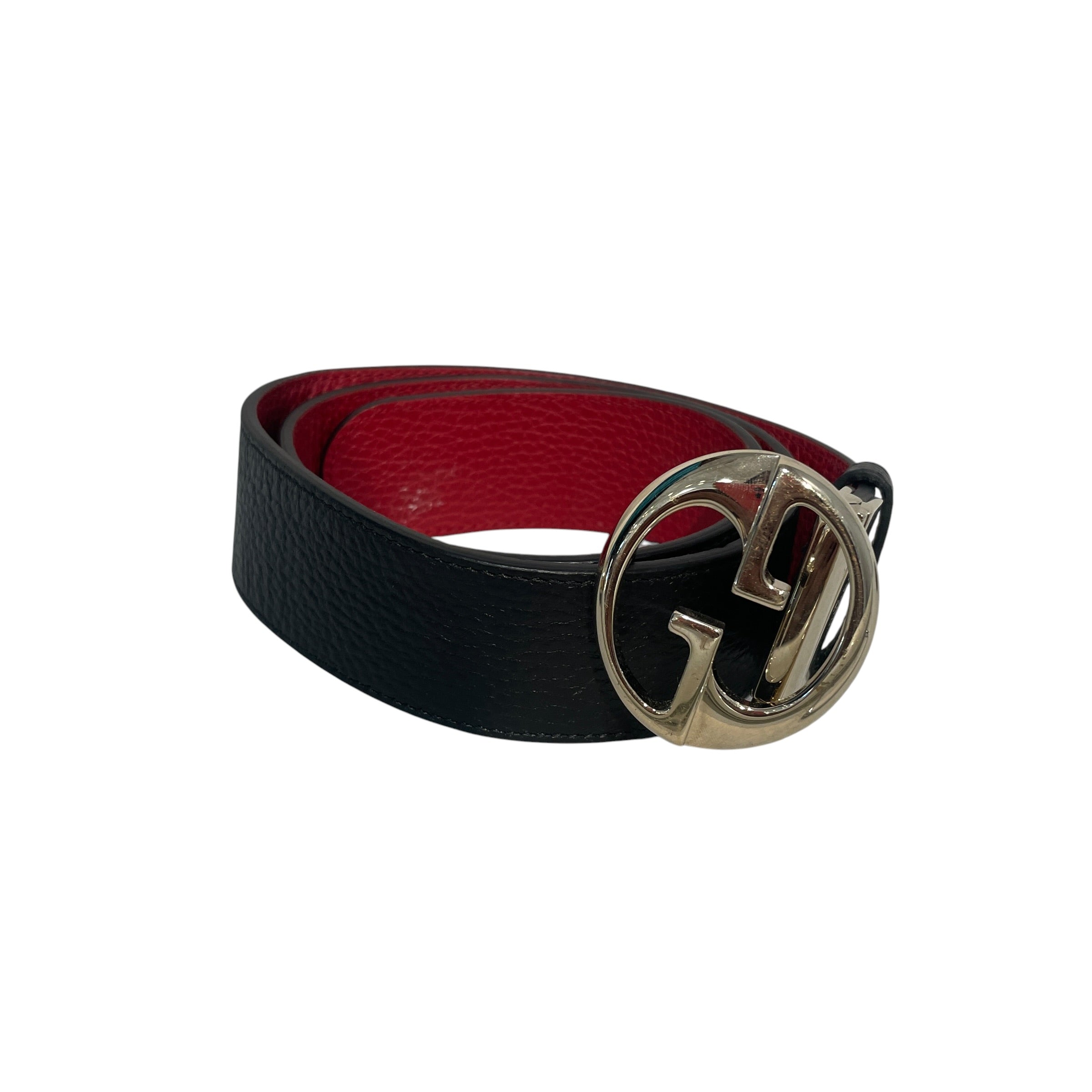 GUCCI/Belt/Leather/BLK/Reversable Interlock view 1