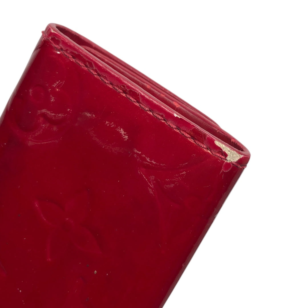 LOUIS VUITTON/Key Holder/Monogram/Leather/RED/ view 3