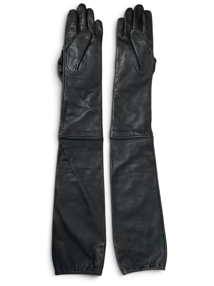 WILLY CHAVARRIA/Gloves, Mittens/Lambskin/BLK/L's/LAMB LEATHER RUNWAY ROSE GLOVE view 2