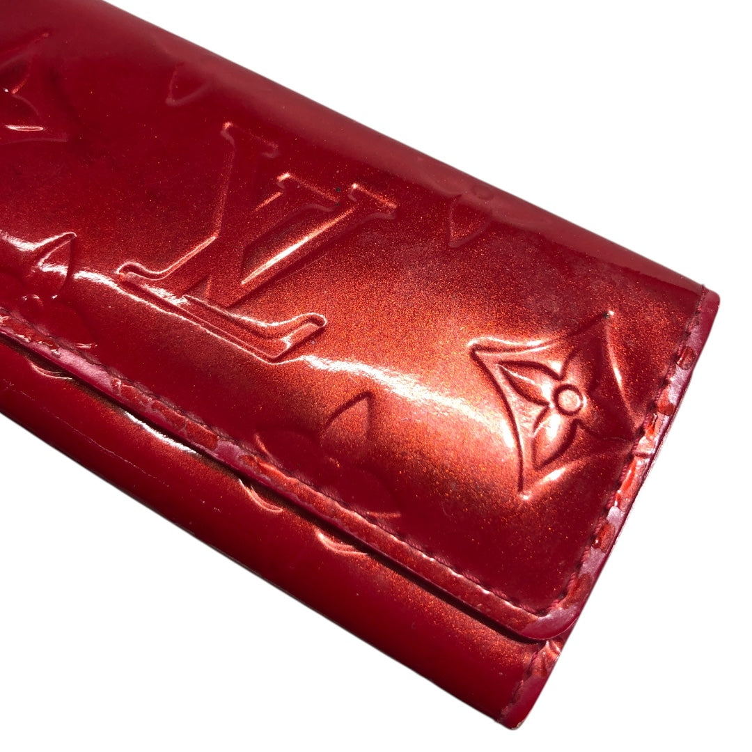 LOUIS VUITTON/Key Holder/Monogram/Leather/RED/ view 4