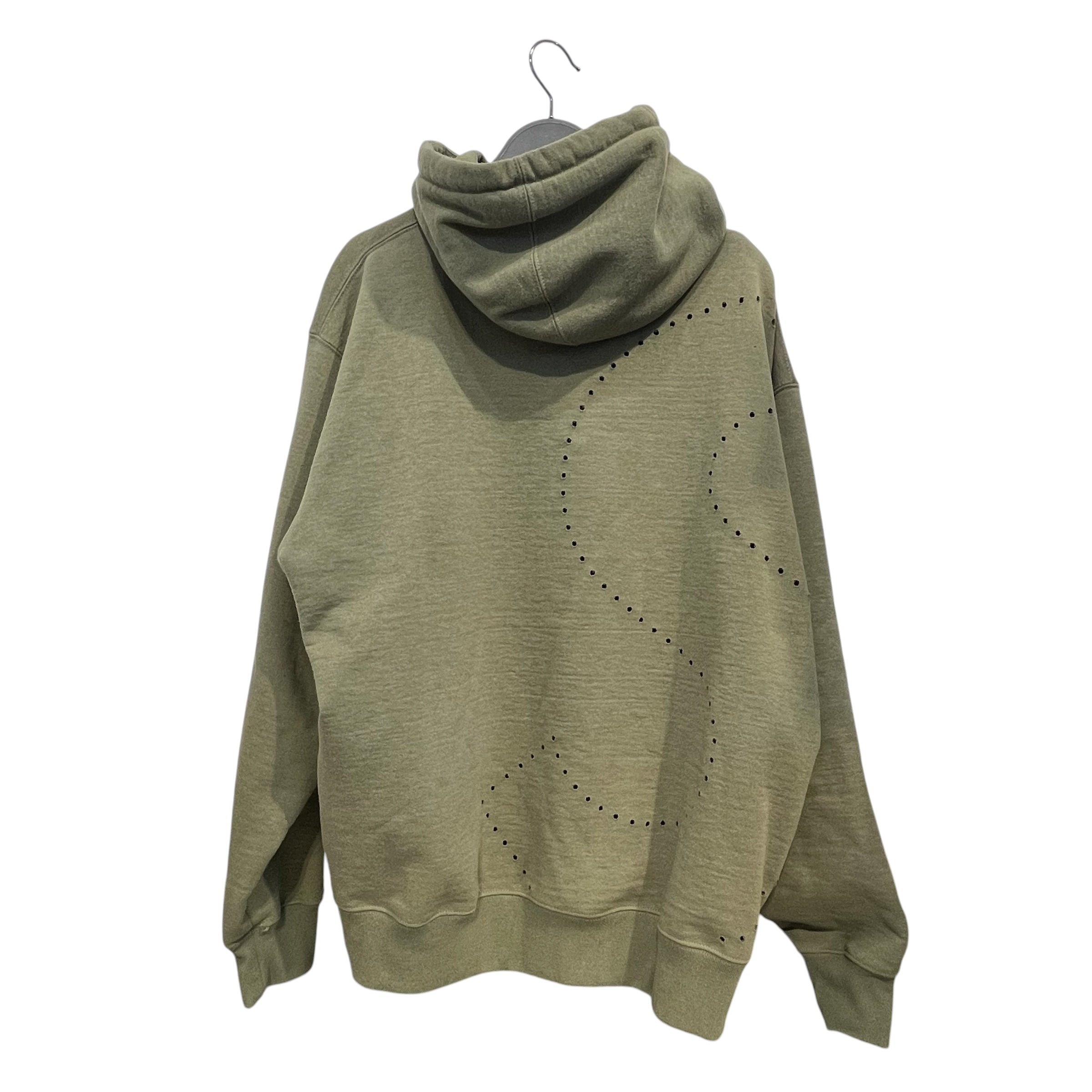 Supreme/Hoodie/M/Cotton/GRN/S LOGO LASER CUT HOODIE view 2