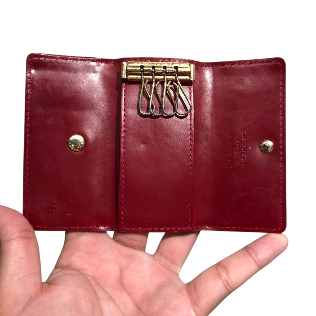 LOUIS VUITTON/Key Holder/Monogram/Leather/RED/ view 5