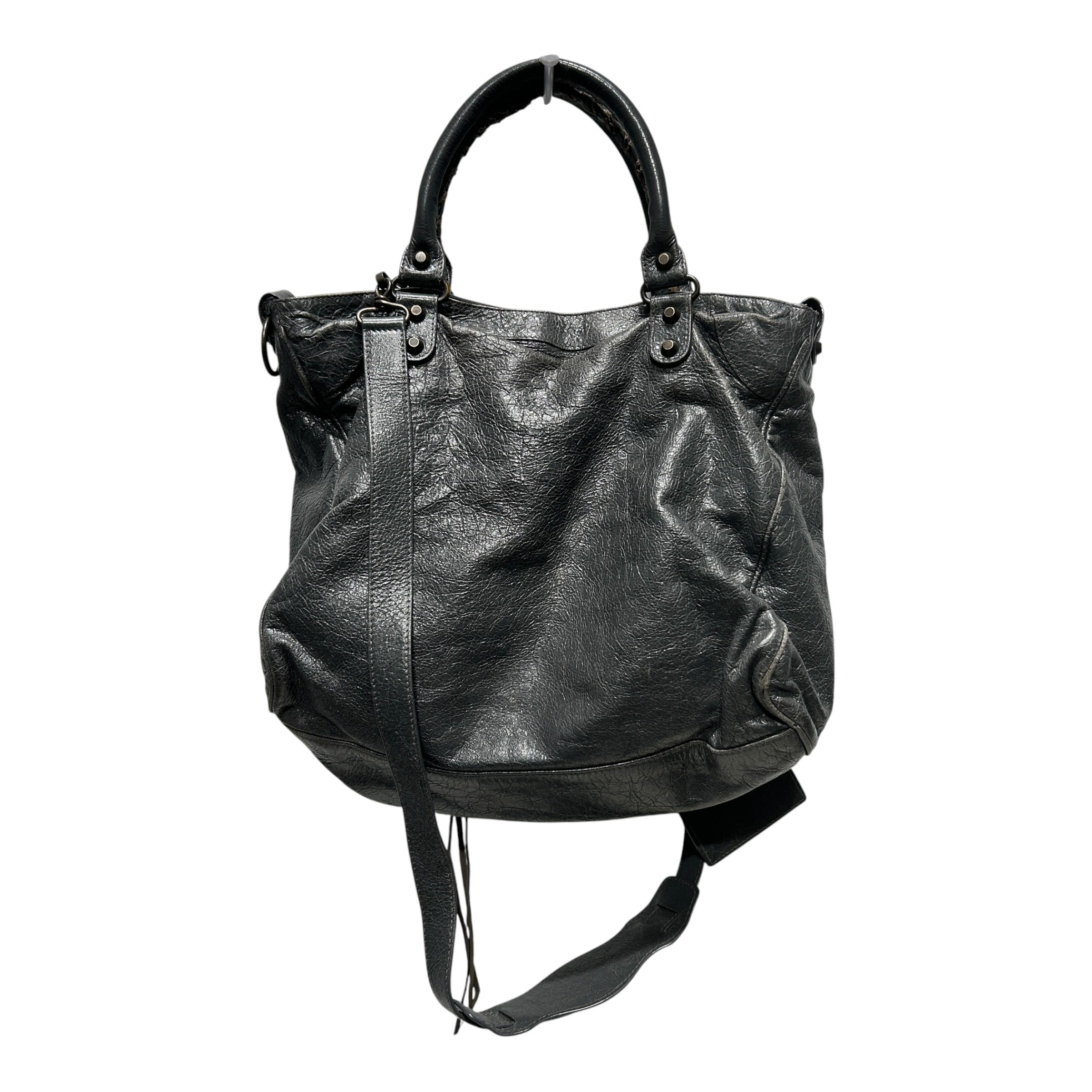BALENCIAGA/Bag/Leather/GRY/VINTAGE CITY MOTOCROSS MEDIUM view 2