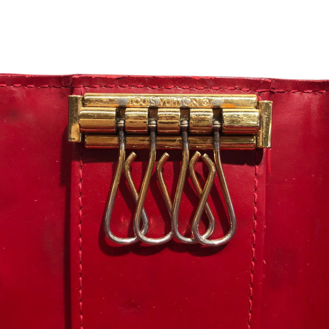LOUIS VUITTON/Key Holder/Monogram/Leather/RED/ view 6